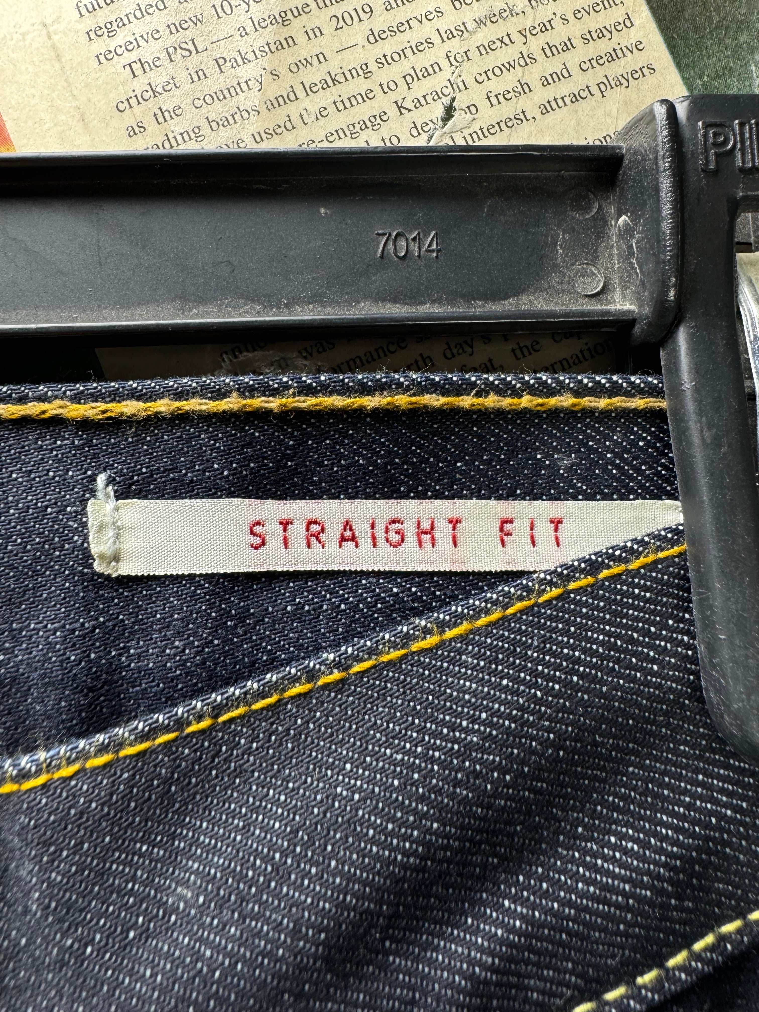 Firetrap® Waist: 32" | Blue | Straight Fit Denim Pants | Cotton | 2482 - Genuine Maal