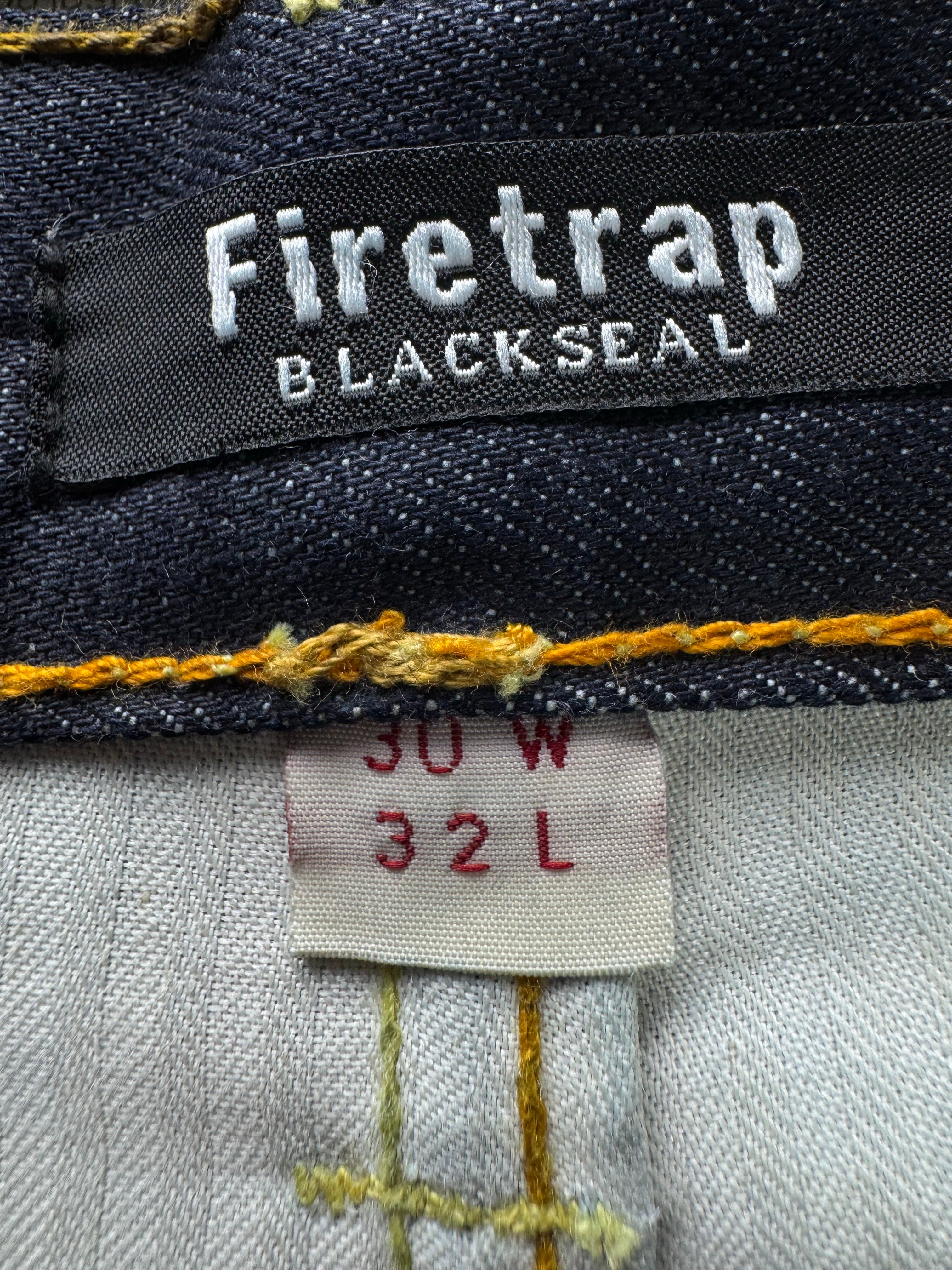 Firetrap® Waist: 32" | Blue | Straight Fit Denim Pants | Cotton | 2482 - Genuine Maal