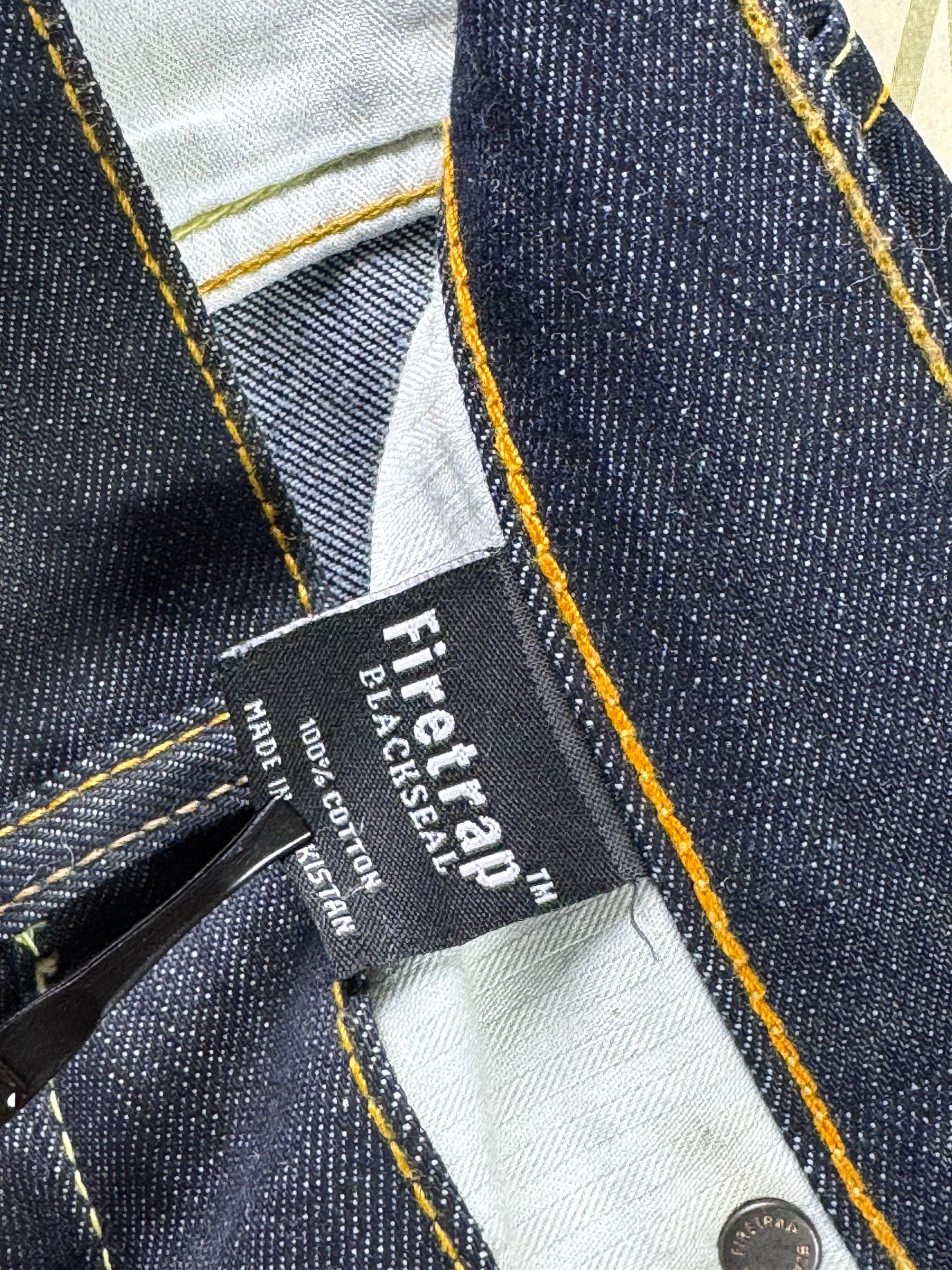 Firetrap® Waist: 32" | Blue | Straight Fit Denim Pants | Cotton | 2482 - Genuine Maal