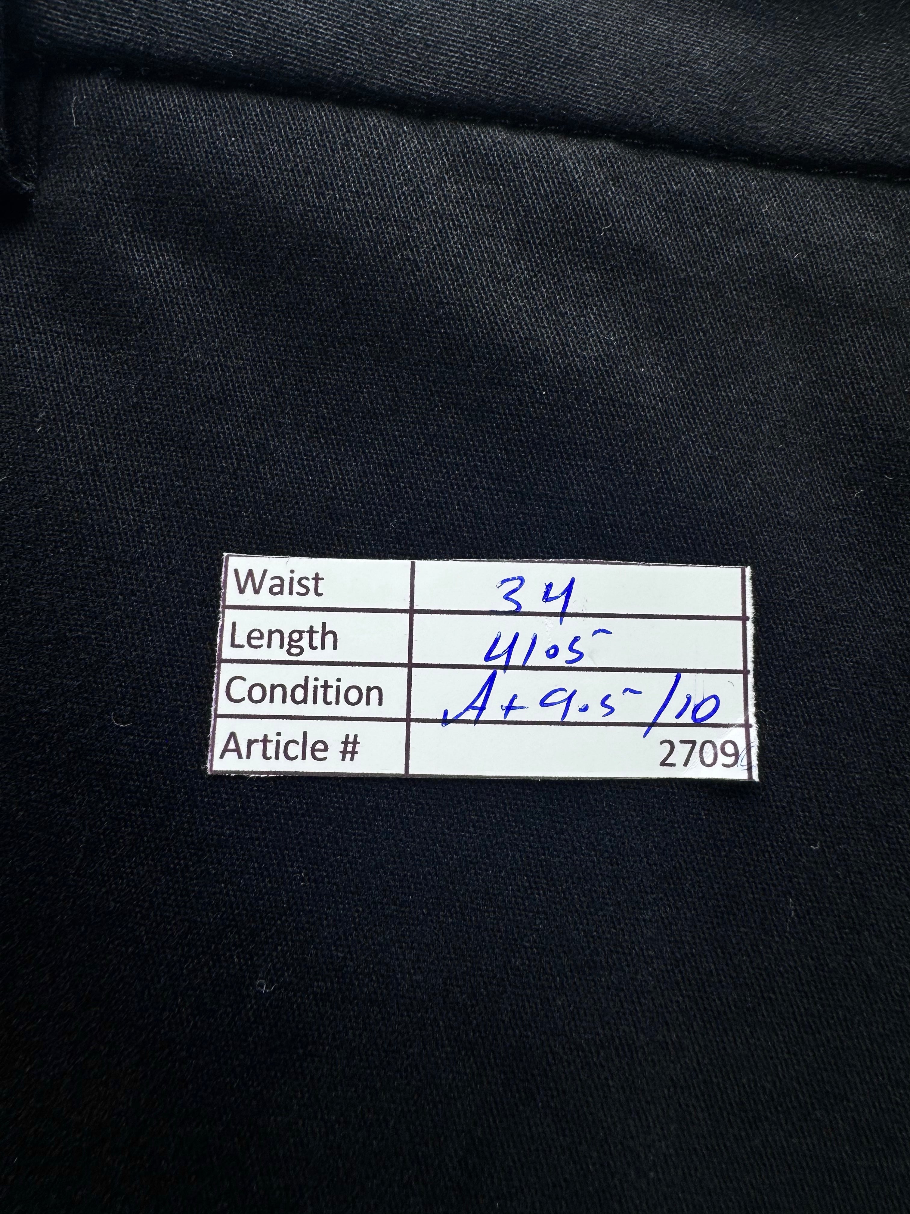 Skinny® Waist: 34" | Black | Skinny Fit Chino Pants | Cotton - Elastane | 2709 - Genuine Maal