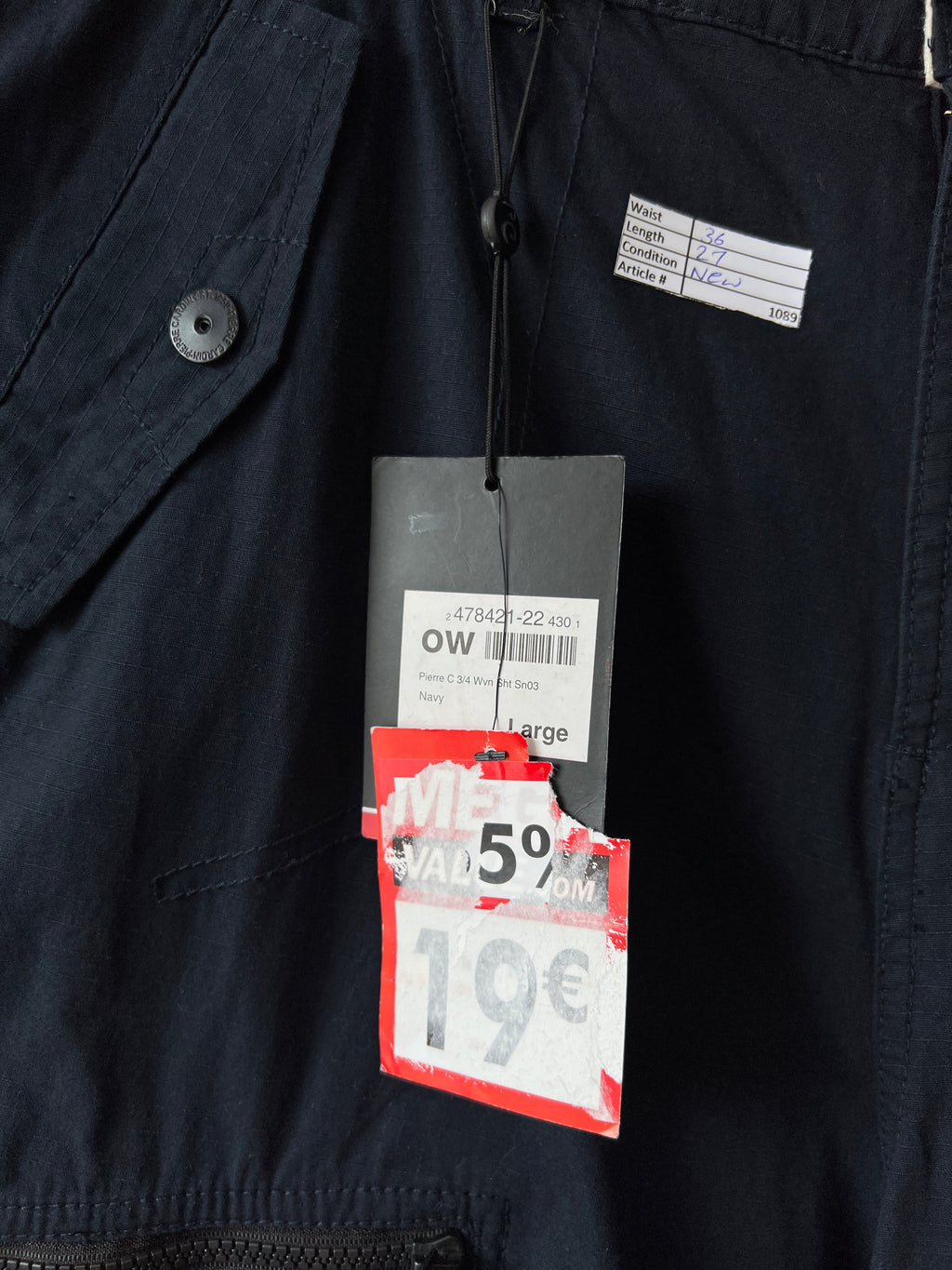 Pierre Cardin® Waist: 36" | Blue | Knee Shorts | 1089 - Genuine Maal