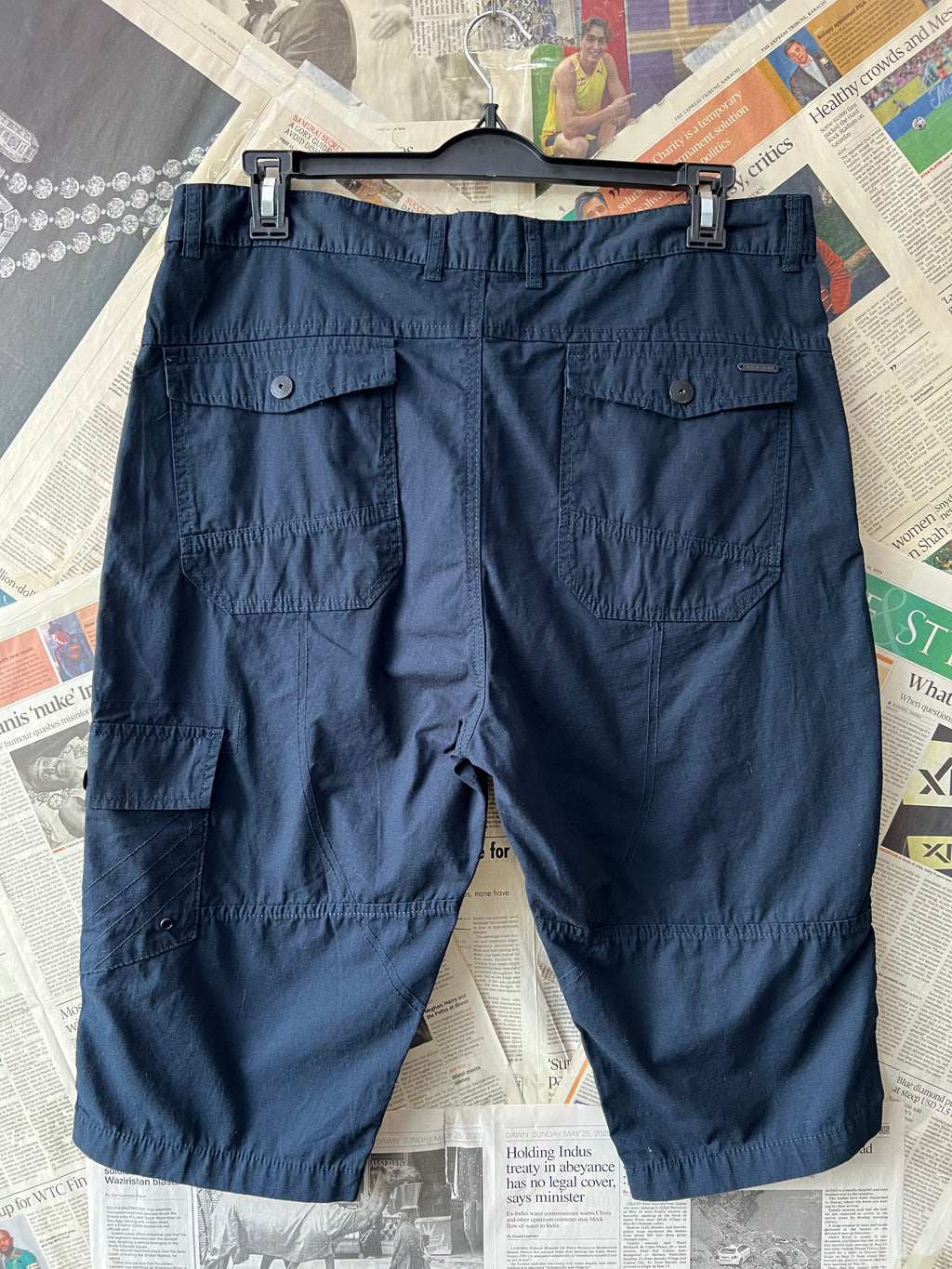 Pierre Cardin® Waist: 36" | Blue | Knee Shorts | 1089 - Genuine Maal