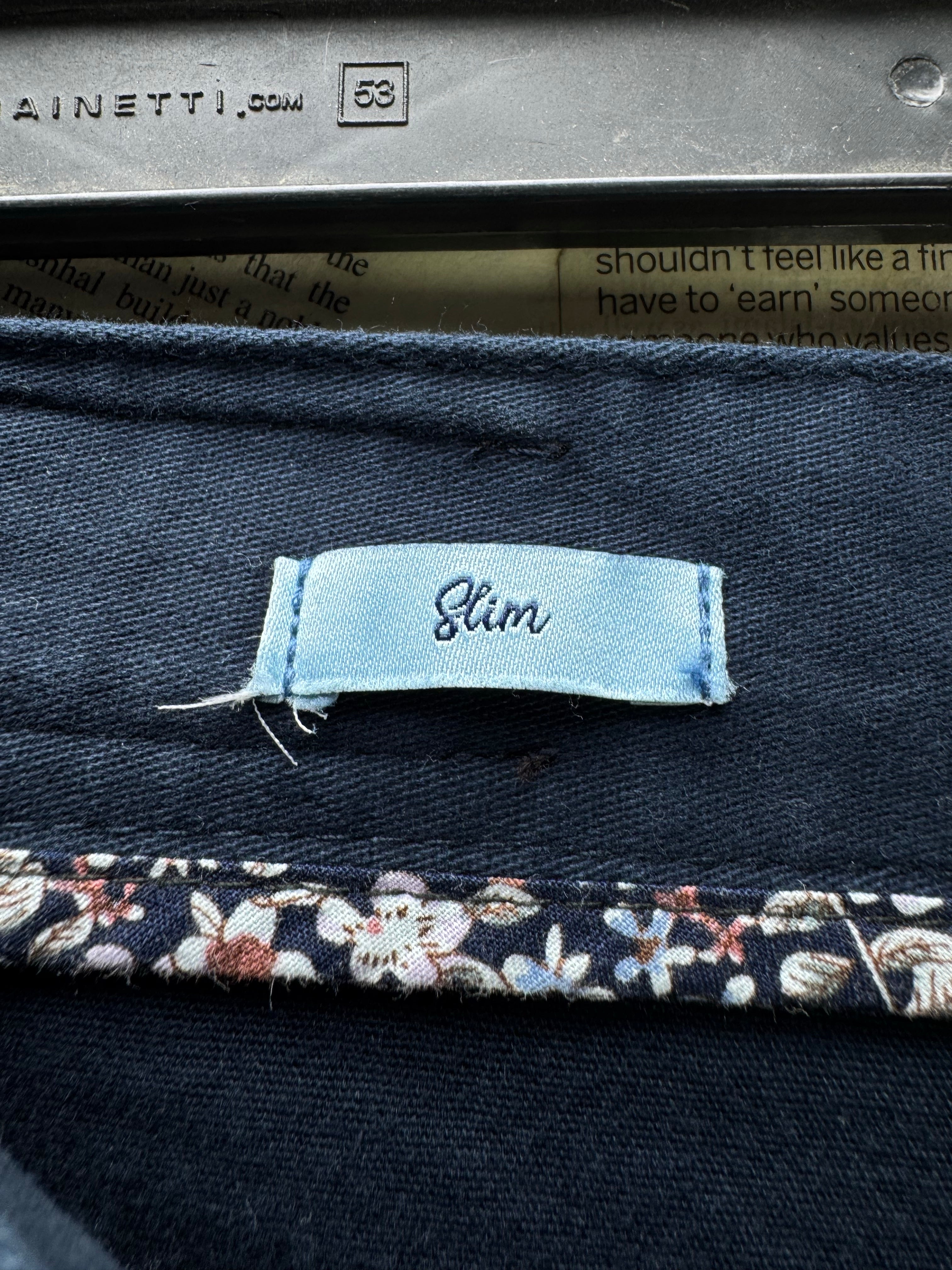 Steel & Jelly® Waist: 30" | Light Navy | Slim Fit Chino Pant | Cotton - Elastane | 2705 - Genuine Maal