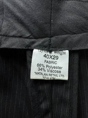 Taylor & Wright® Waist: 38" | Grey | Dress Pant | Poly - Viscose | 2700 - Genuine Maal