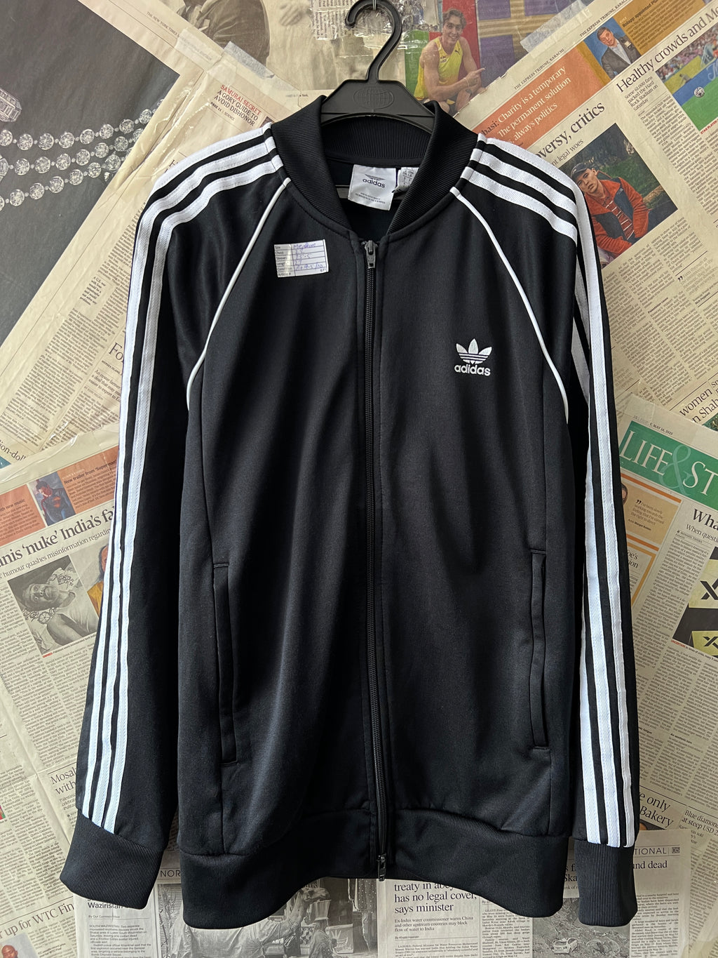 Adid*s® Medium | Chest: 22 | Black | Jacket | 677 - Genuine Maal