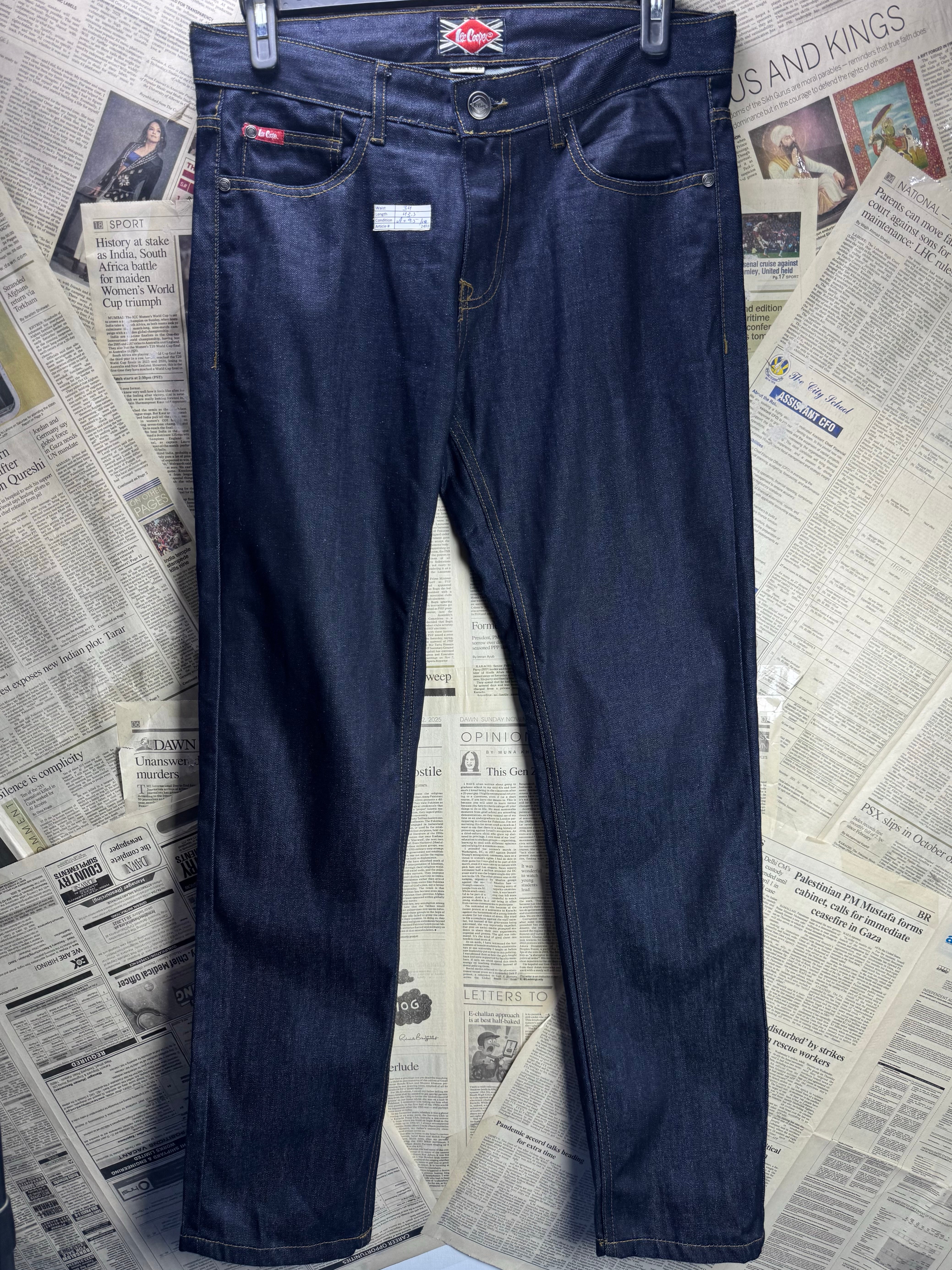 Lee Cooper® Waist: 34" | Blue | Denim Pants | Cotton | 2488 - Genuine Maal