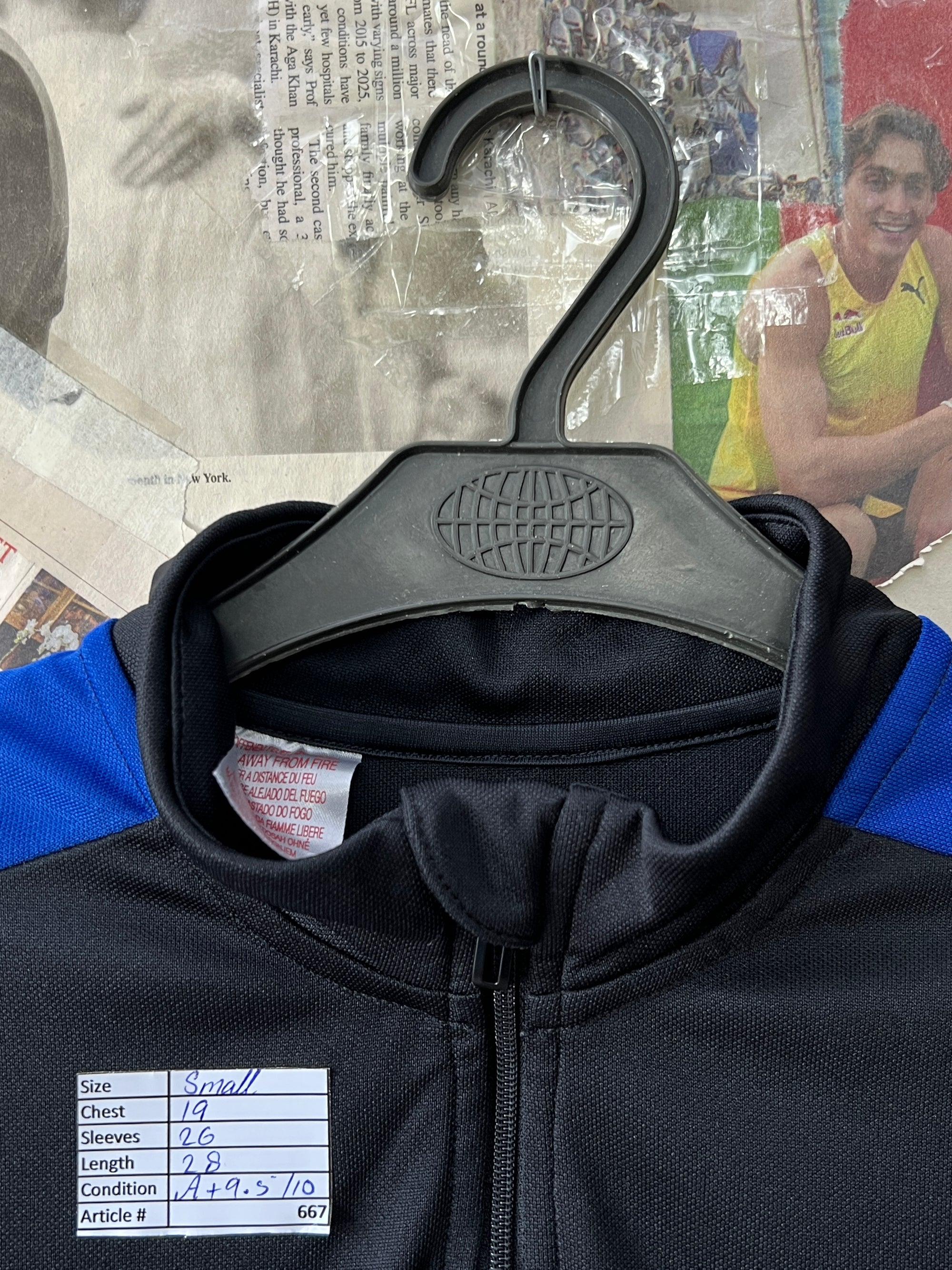 Adid*s® Small | Chest: 19" | Black | Quarter Zipper Jacket | 667 - Genuine Maal