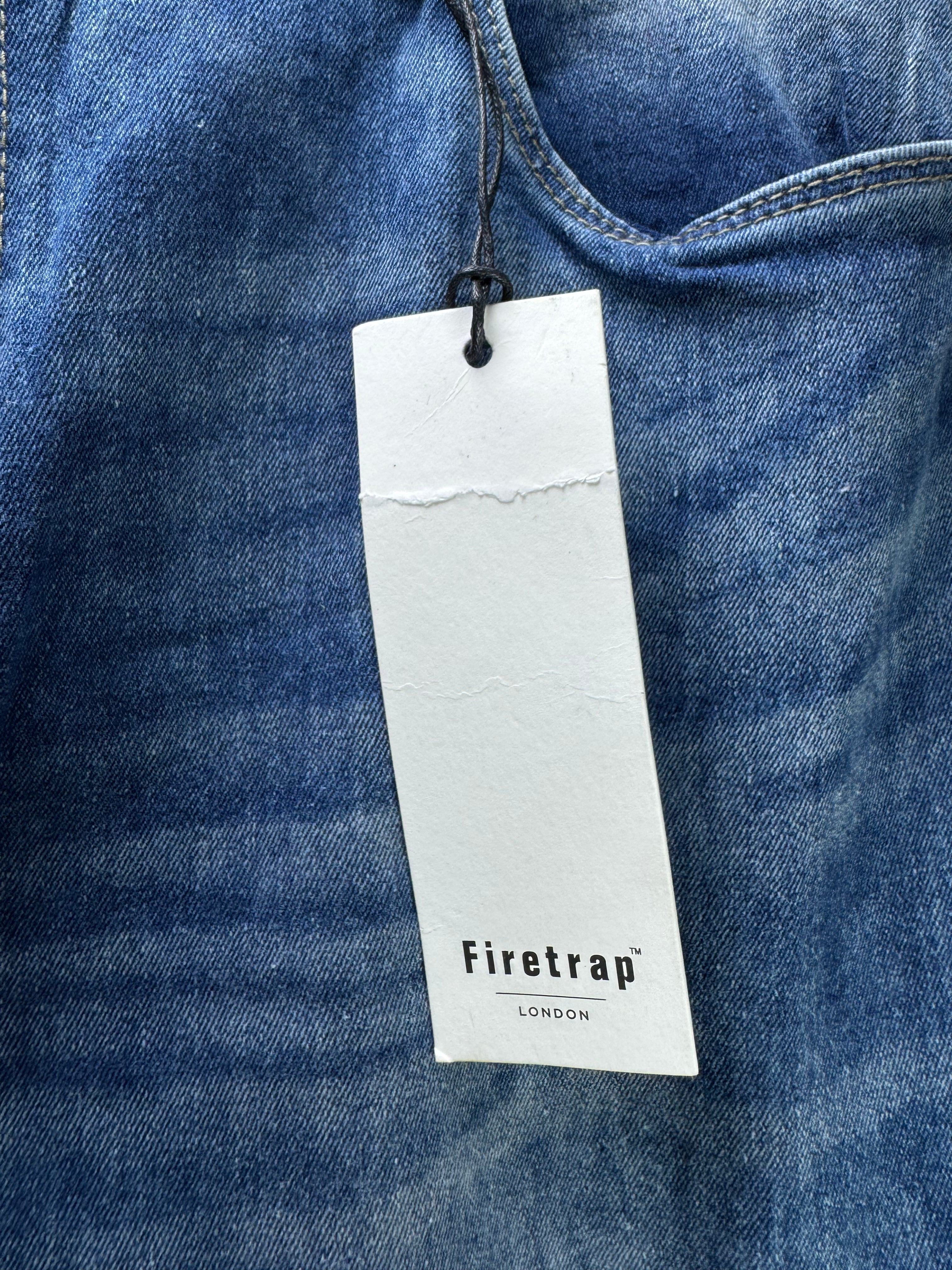 Firetrap® Waist: 34" | Blue | Denim Pants | Poly - Cotton - Elastane | 2497 - Genuine Maal