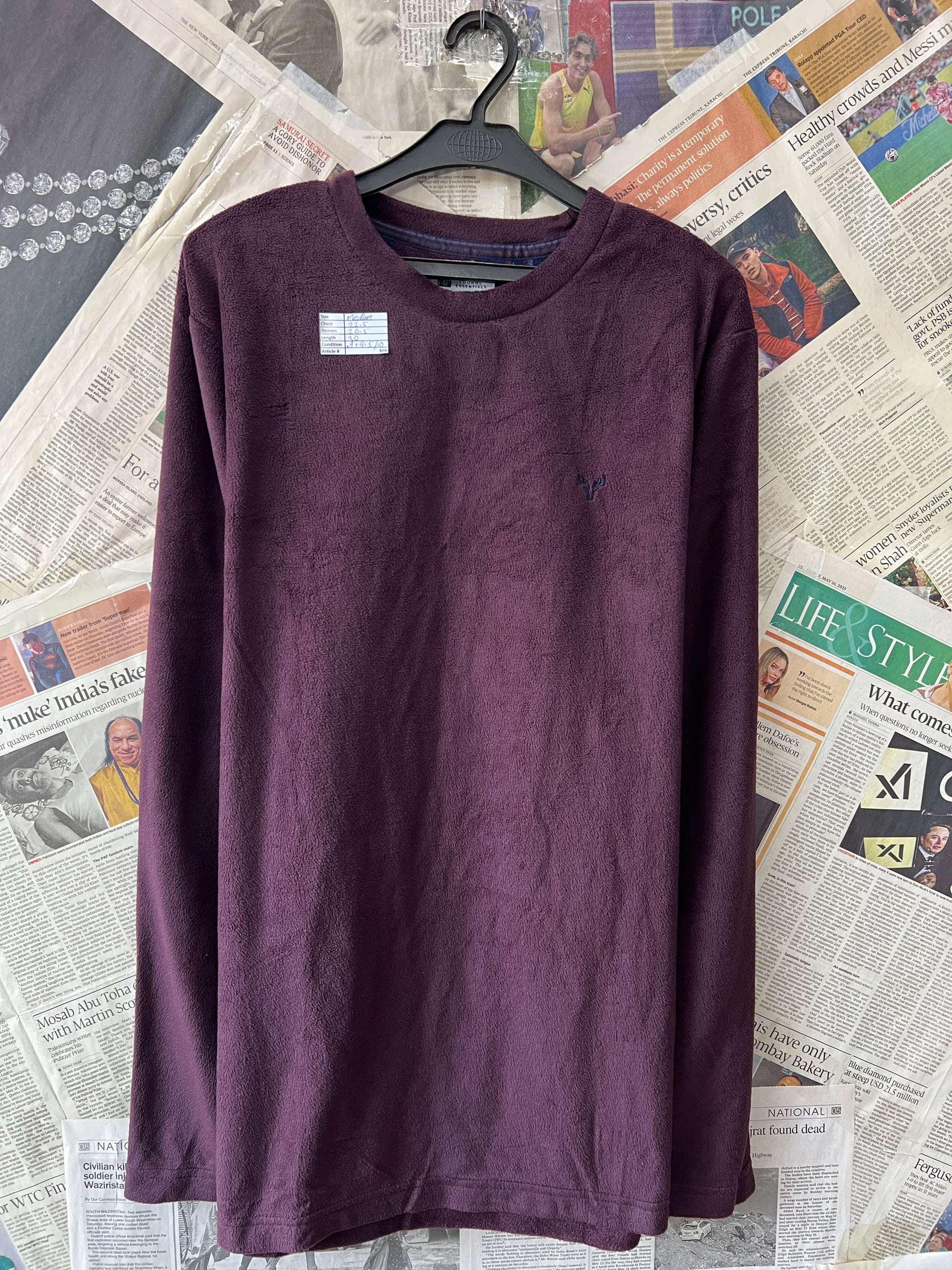 F&F® Medium | Chest: 22.5 | Jam | Sweat Shirt | 666 - Genuine Maal
