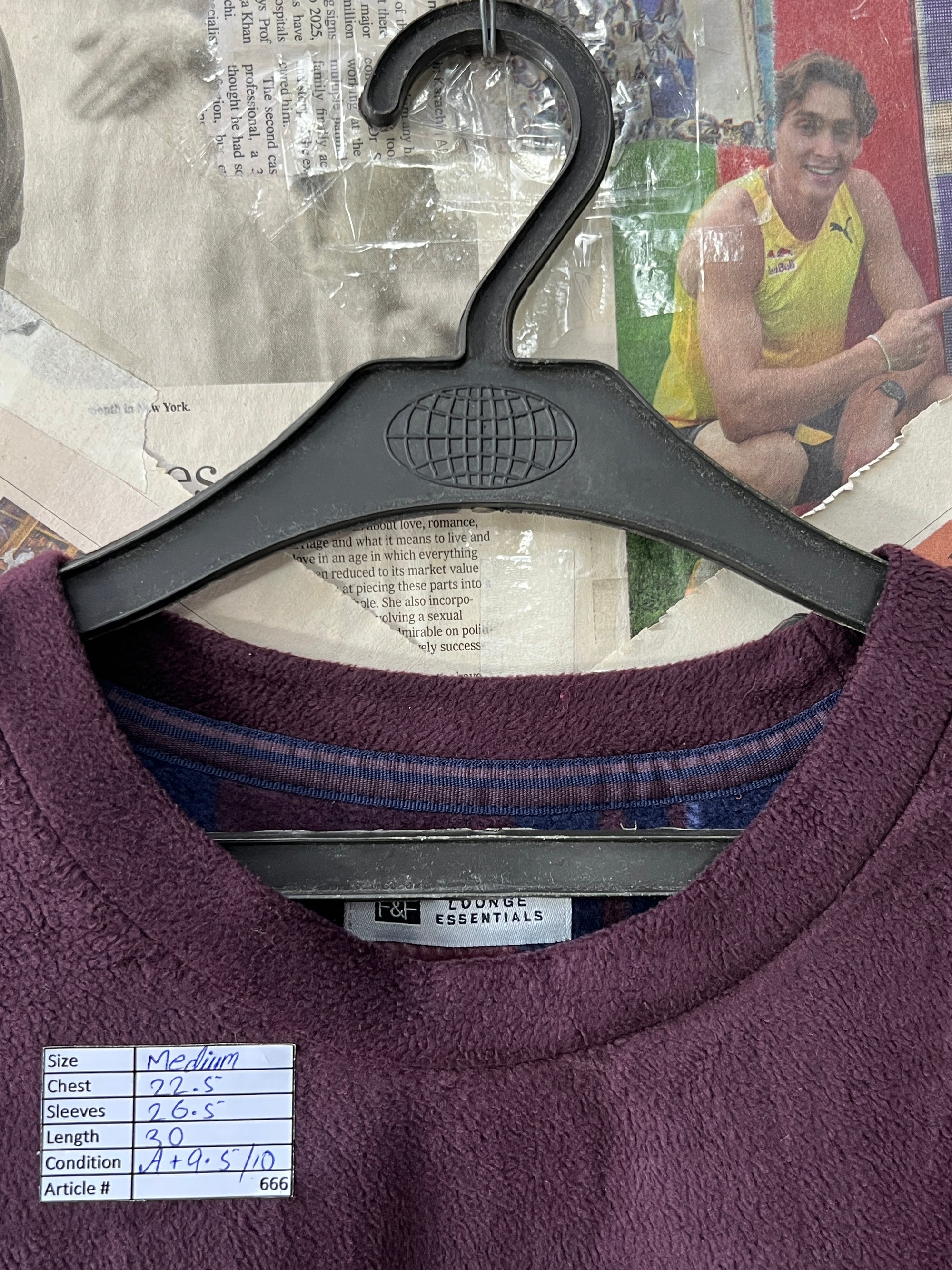 F&F® Medium | Chest: 22.5 | Jam | Sweat Shirt | 666 - Genuine Maal