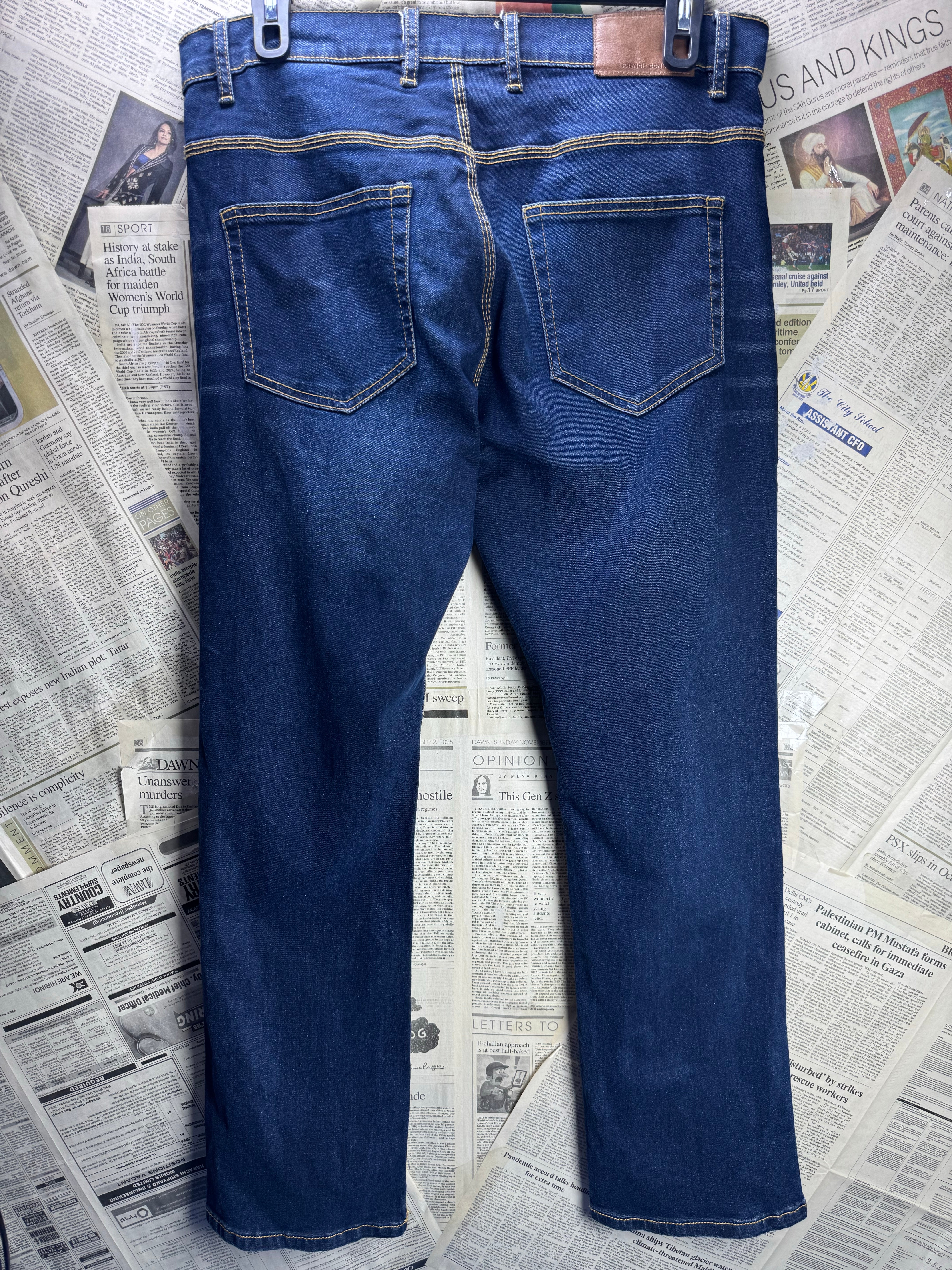 French Cooper® Waist: 36" | Blue | Denim Pants | Cotton - Elastane | 2496 - Genuine Maal