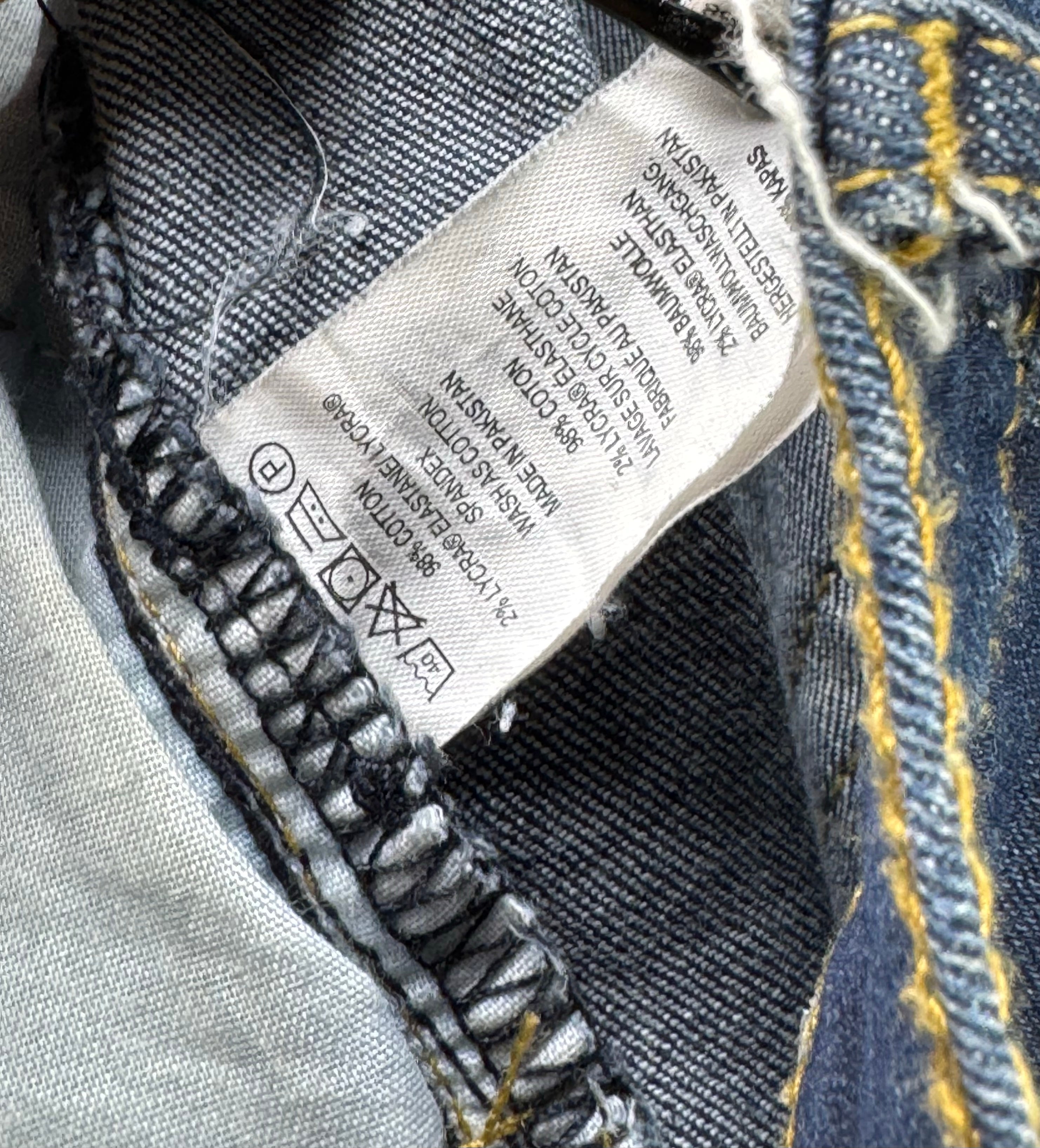 French Cooper® Waist: 36" | Blue | Denim Pants | Cotton - Elastane | 2496 - Genuine Maal