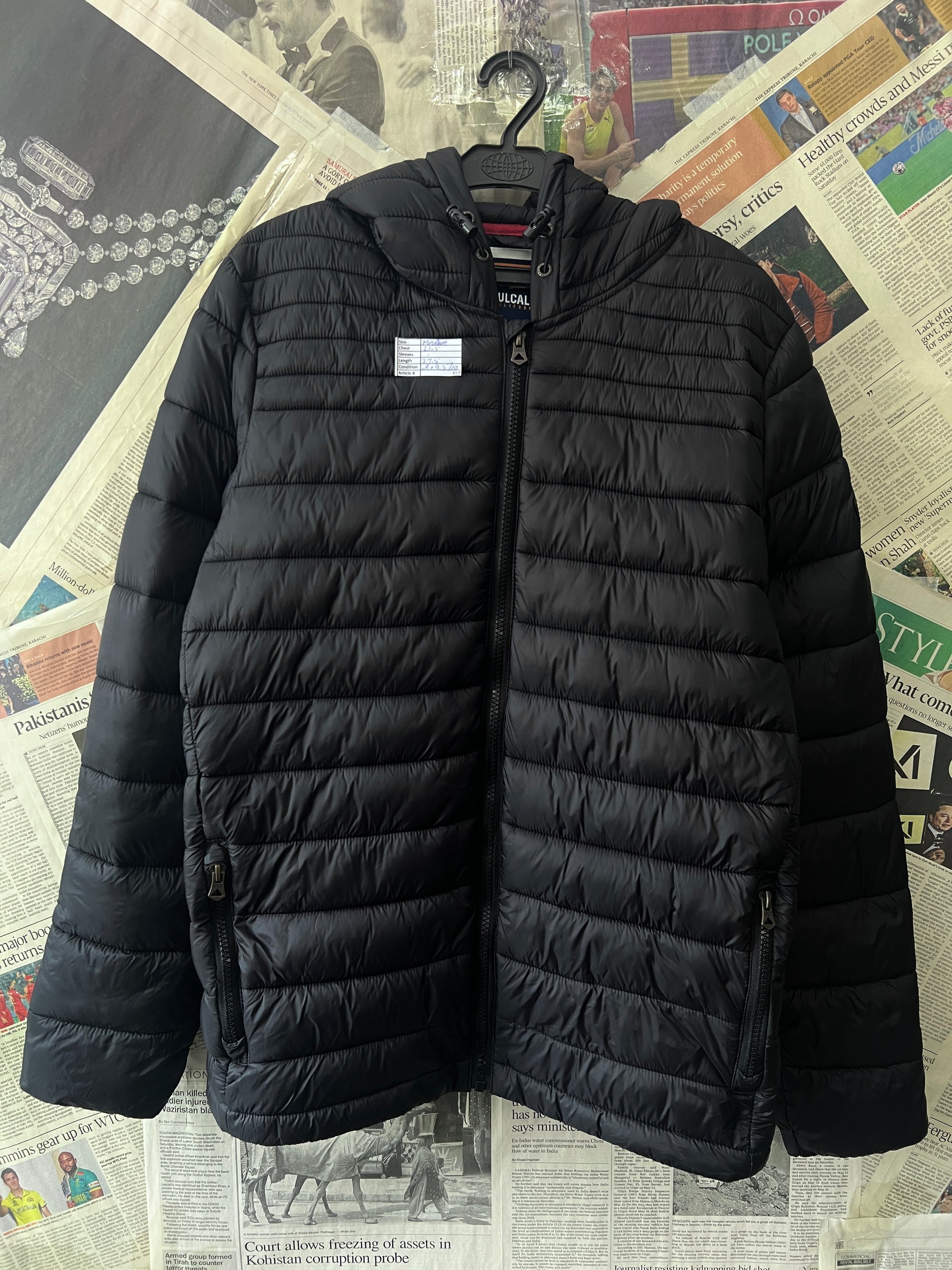 Soulcal & Co® Medium | Chest: 21.5 | Black | Puffer Jacket | 657 - Genuine Maal