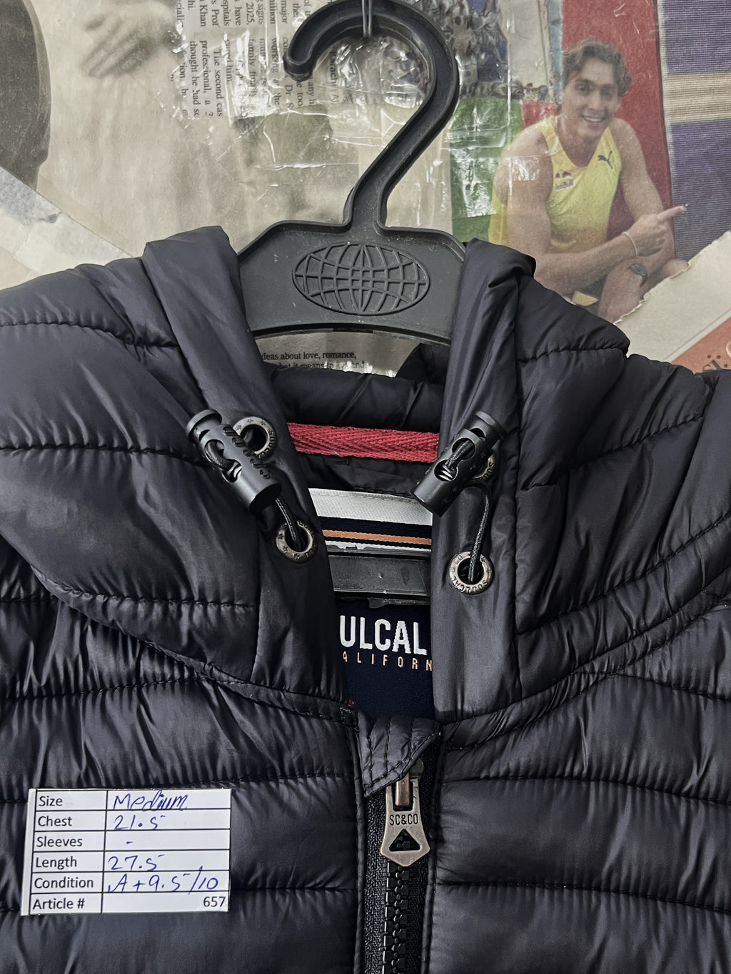 Soulcal & Co® Medium | Chest: 21.5 | Black | Puffer Jacket | 657 - Genuine Maal