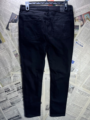 Denim Co.® Waist: 36" | Blue | Skinny Distressed Denim Pants | Poly - Cotton | 2494 - Genuine Maal