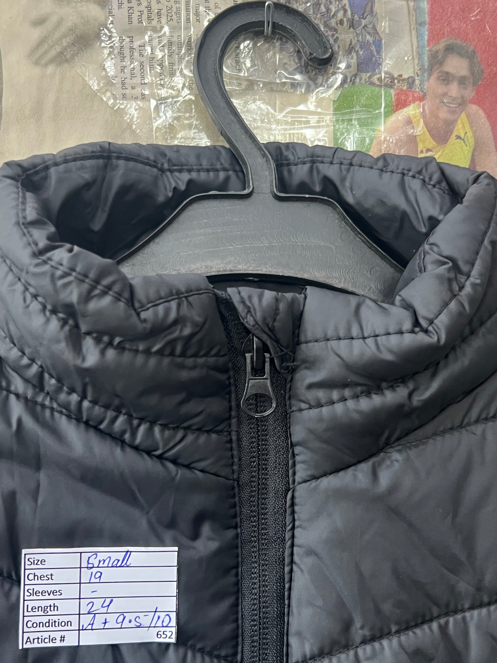 Small | Chest: 19" | Black | Batter Powered Heating Jacket | 652 - Genuine Maal