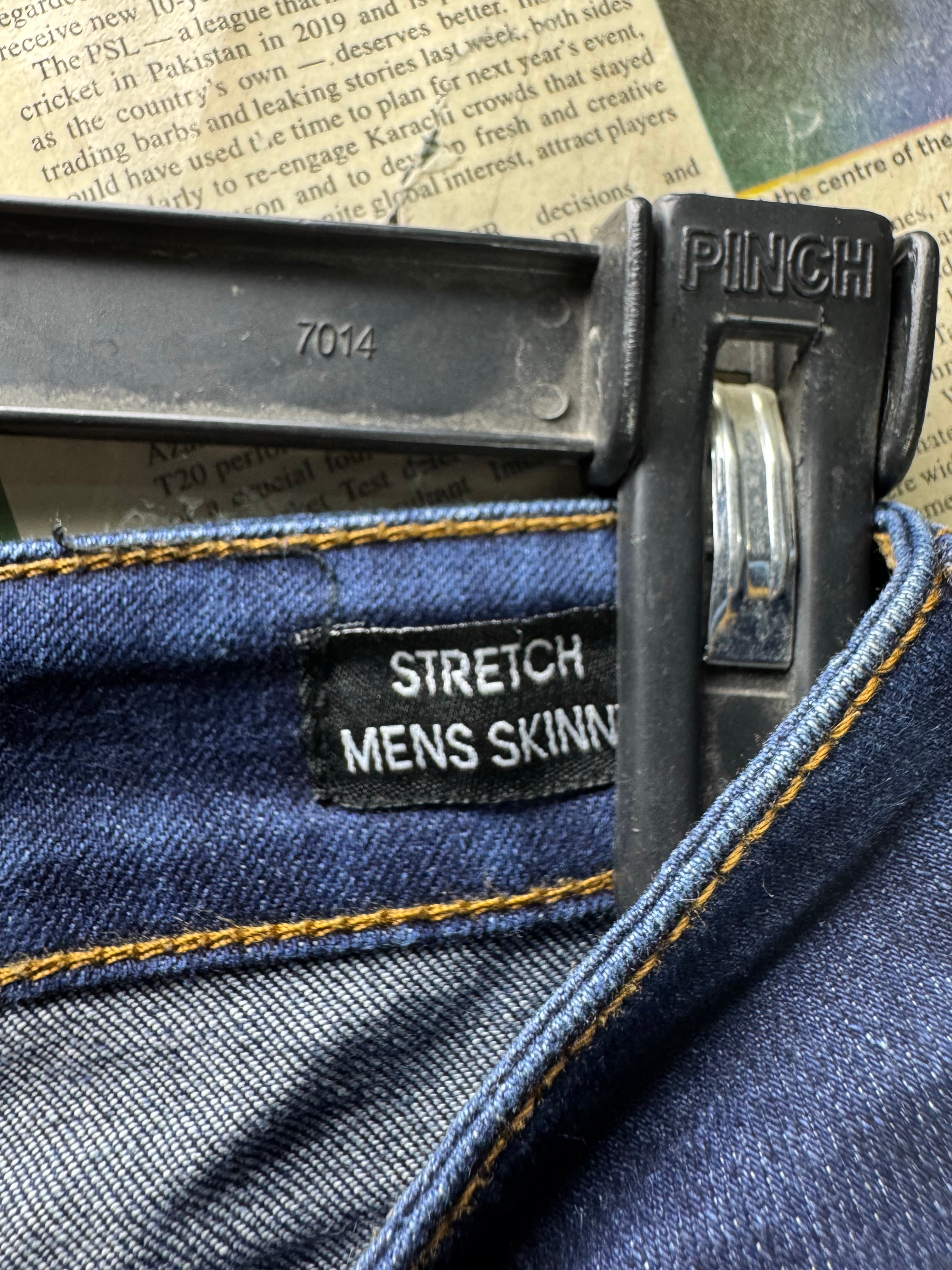 MAN® Waist: 30" | Blue | Skinny Fit Denim Pants | Poly - Cotton - Elastane | 2491 - Genuine Maal