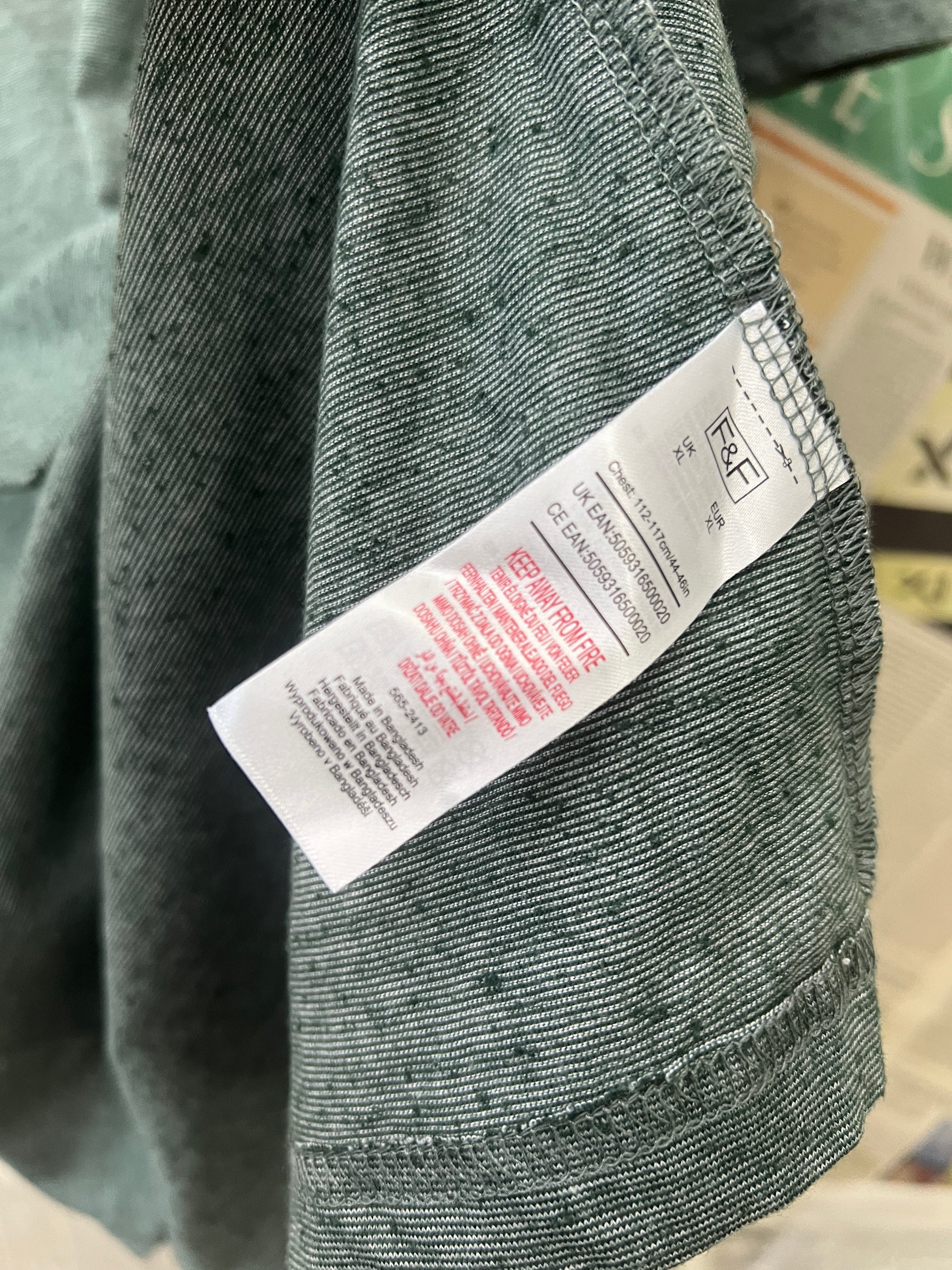 F&F® Large | Chest: 24" | Sea Green | T-Shirt | 683 - Genuine Maal