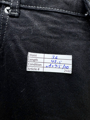 Cougar® Waist: 36" | Black | Slim Fit Denim Pants | Poly - Cotton | 2480 - Genuine Maal