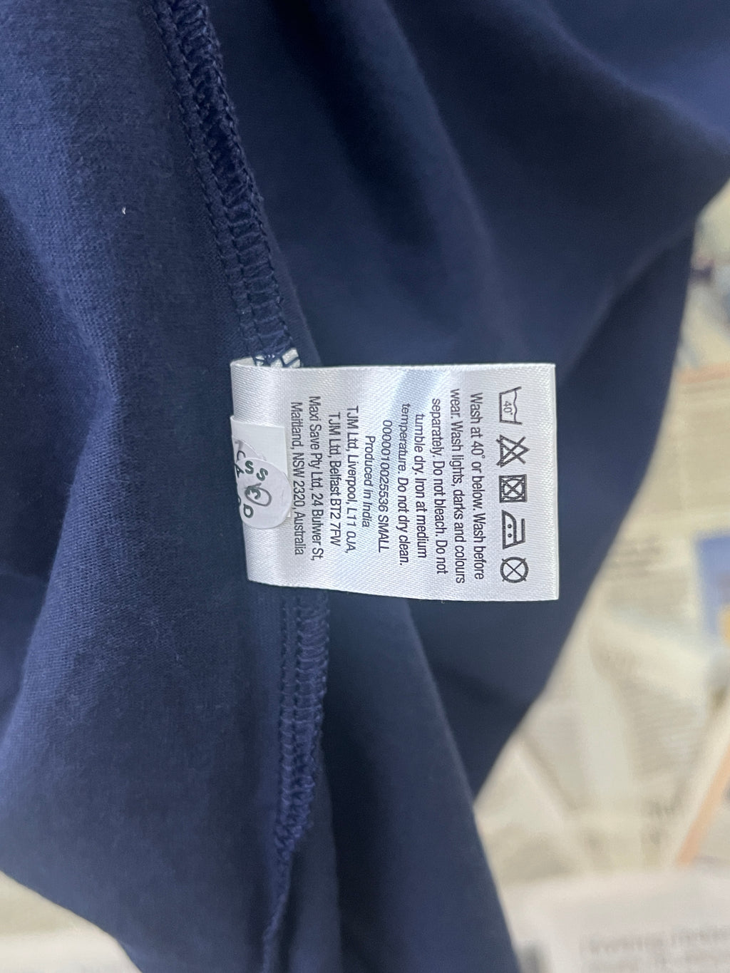 Jeff & Co® Small | Chest: 20" | Blue | T-Shirt | 774 - Genuine Maal