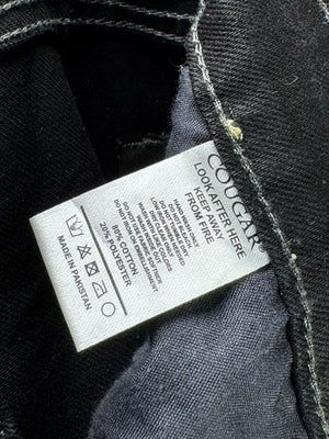 Cougar® Waist: 36" | Black | Slim Fit Denim Pants | Poly - Cotton | 2480 - Genuine Maal