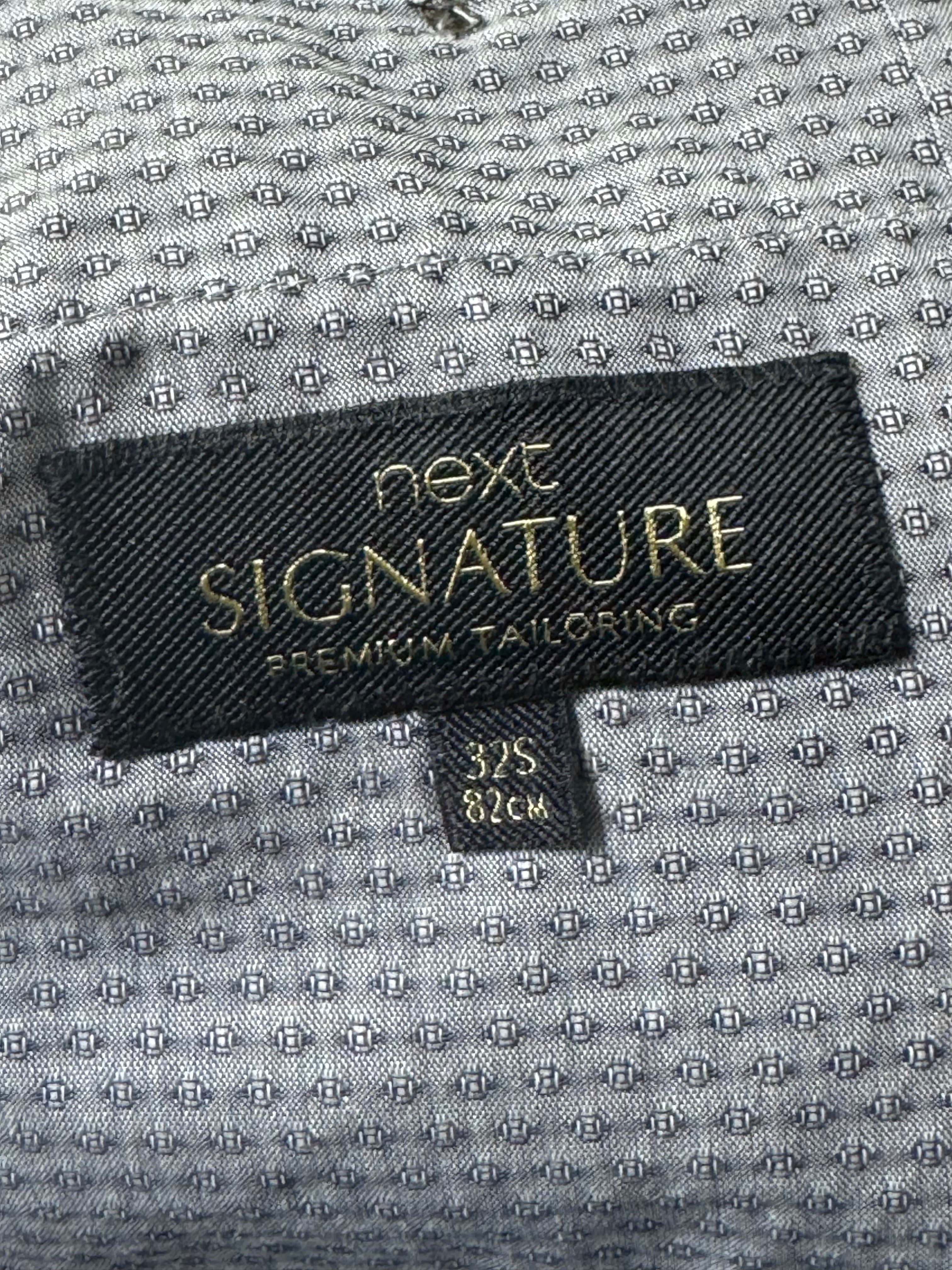 Next® Waist: 32" | Blue | Slim Fit Smart Casual Pants | Linen | 2703 - Genuine Maal