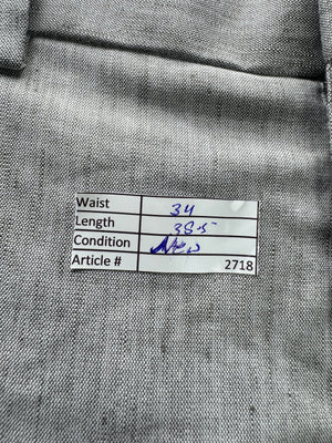 H&M® Waist: 34" | Grey | Skinny Fit Dress Pants | Poly - Cotton | 2718 - Genuine Maal