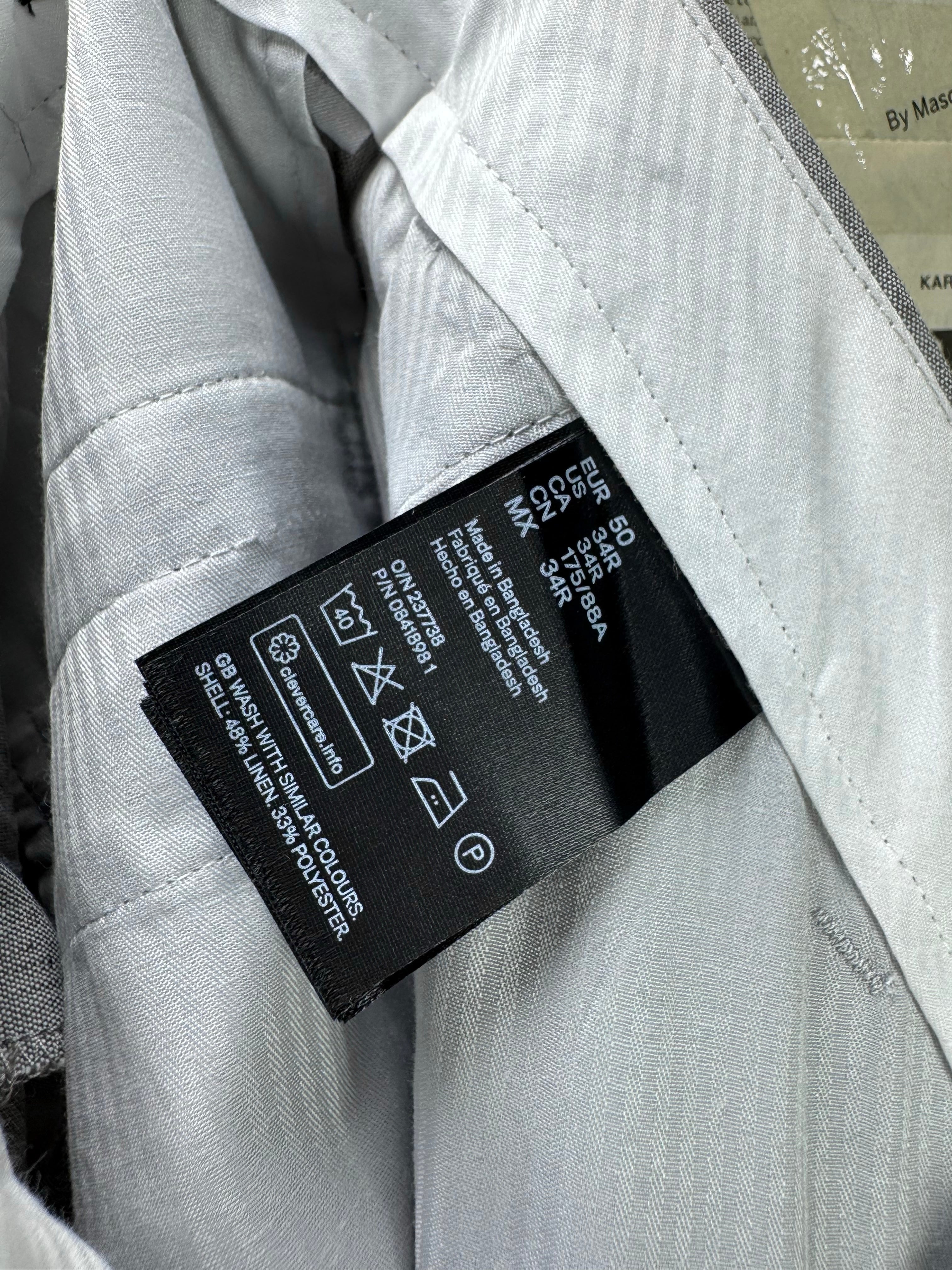 H&M® Waist: 34" | Grey | Skinny Fit Dress Pants | Poly - Cotton | 2718 - Genuine Maal