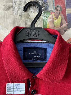 Blue Harbour® Small | Chest: 19.5" | Striped | Polo | 656 - Genuine Maal
