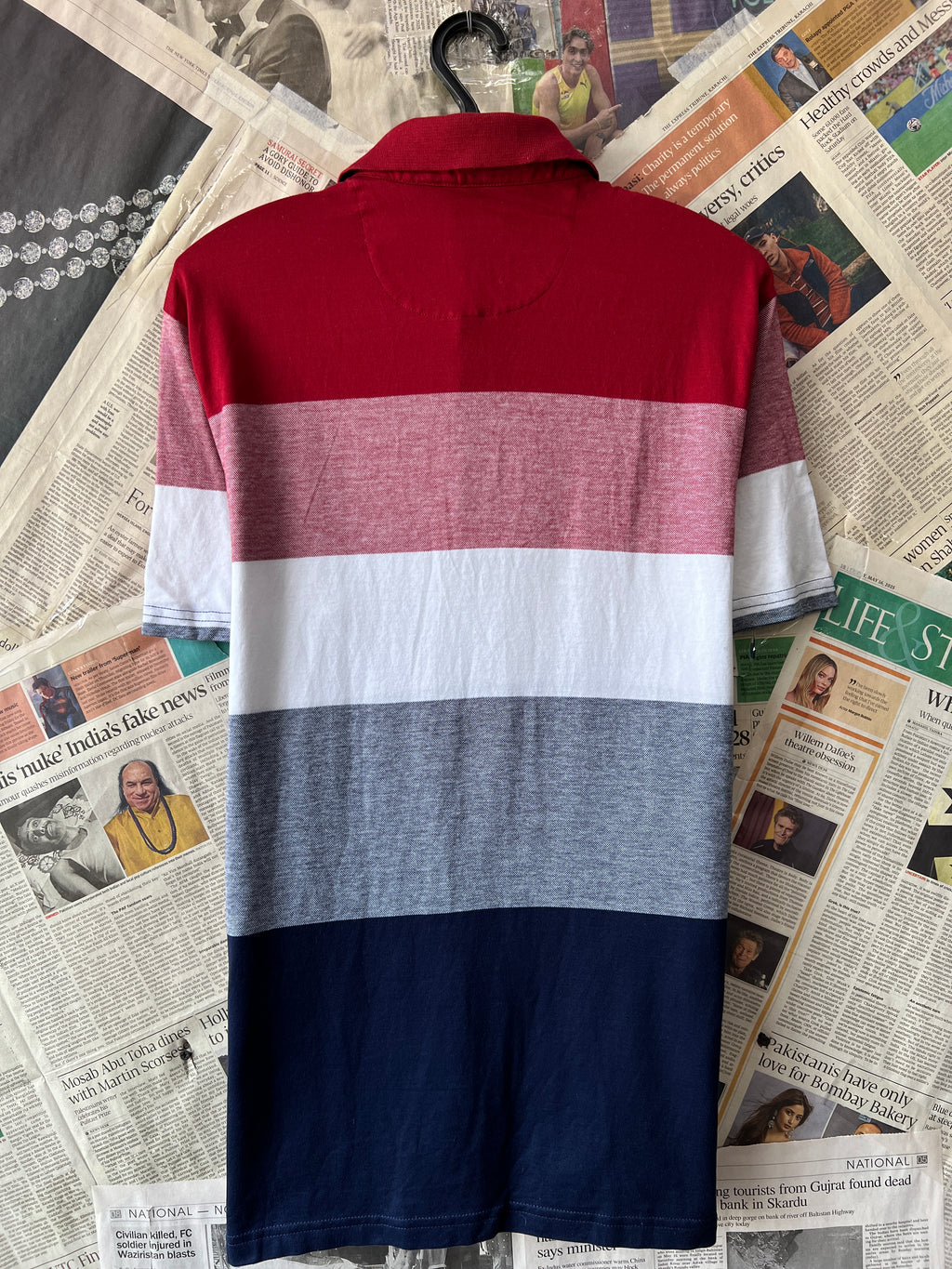 Blue Harbour® Small | Chest: 19.5" | Striped | Polo | 656 - Genuine Maal