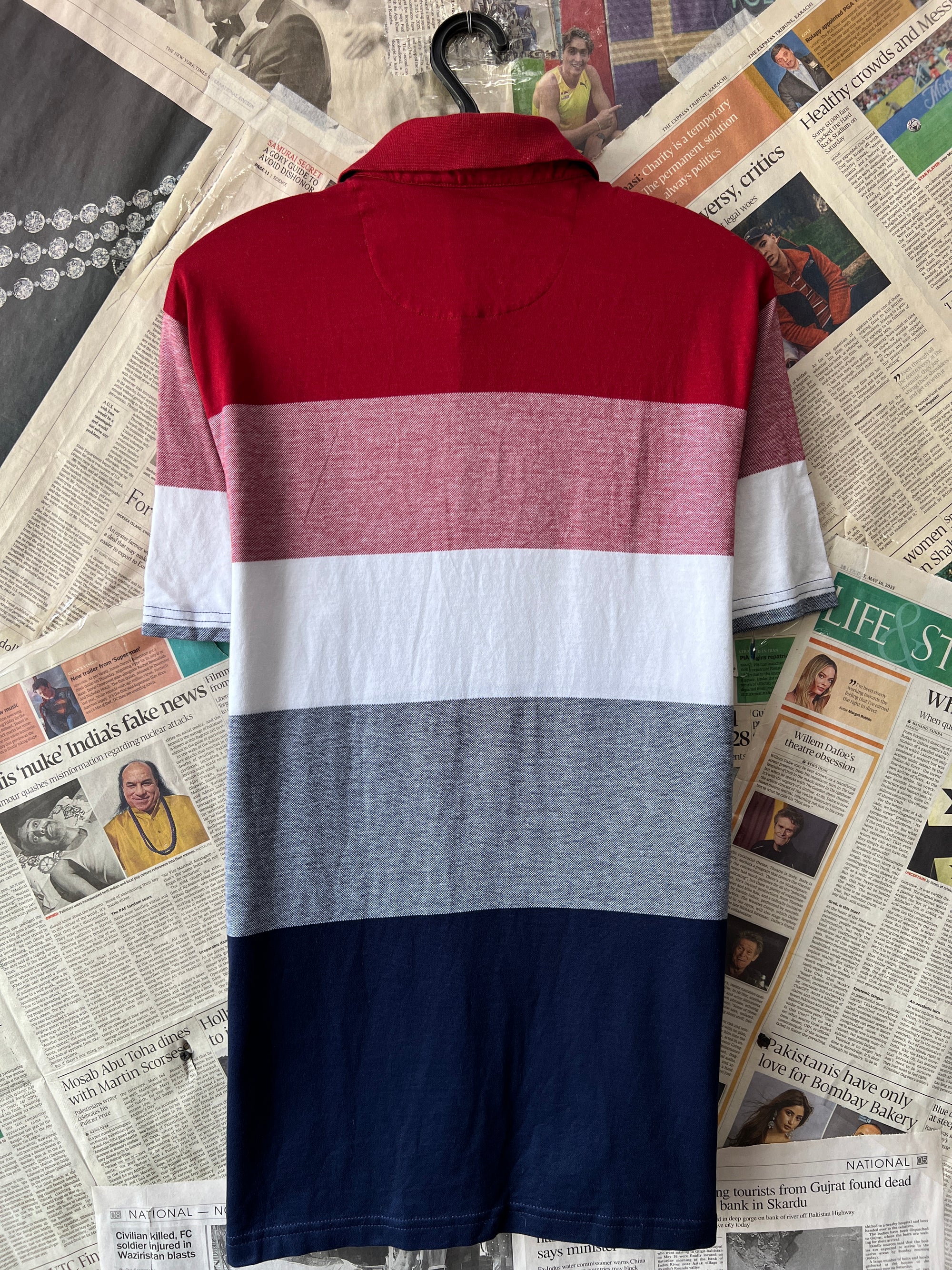 Blue Harbour® Small | Chest: 19.5" | Striped | Polo | 656 - Genuine Maal