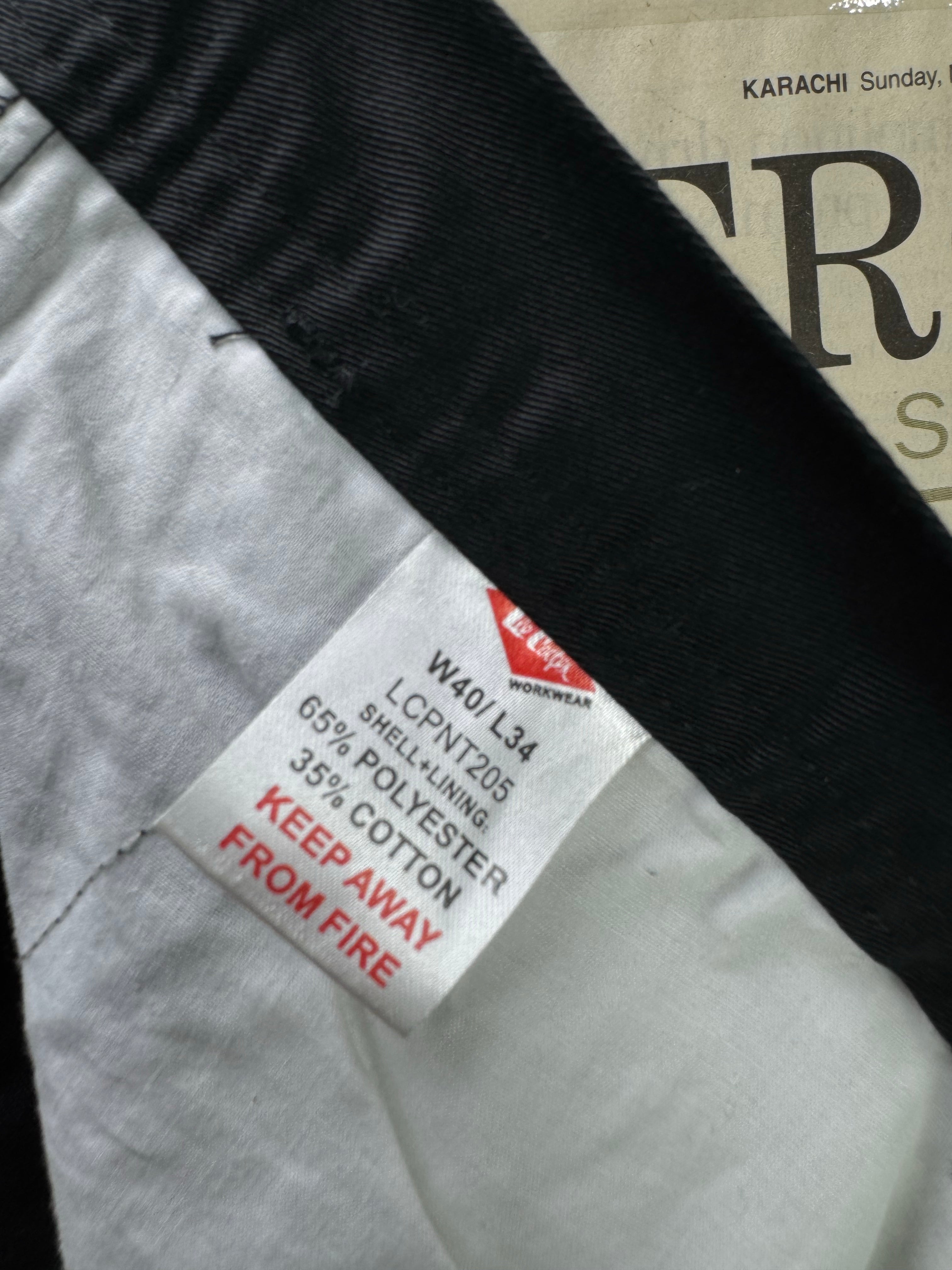 Lee Cooper® Waist: 40" | Black | Cargo Pants | Poly - Cotton | 2696 - Genuine Maal