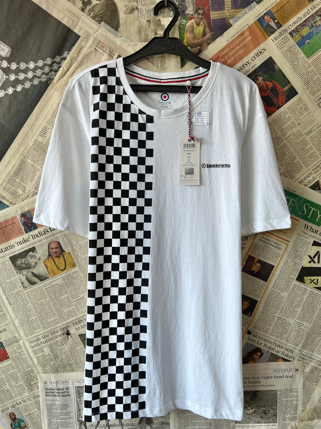 Lambretta® Large | Chest: 23.5" | White | T-Shirt | 765 - Genuine Maal