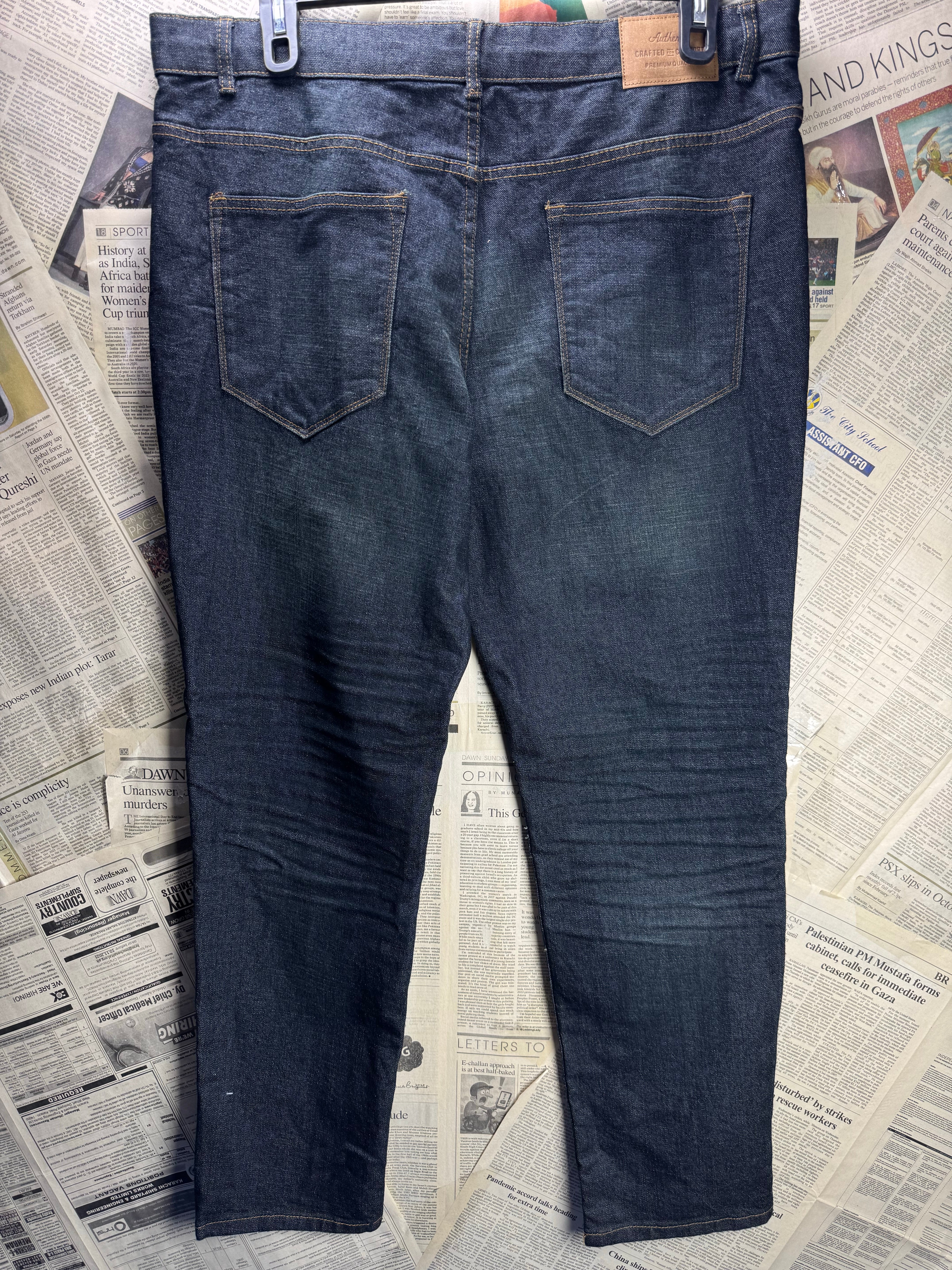 Tu® Waist: 38" | Black | Denim Pants | Poly - Cotton - Elastane | 2733 - Genuine Maal