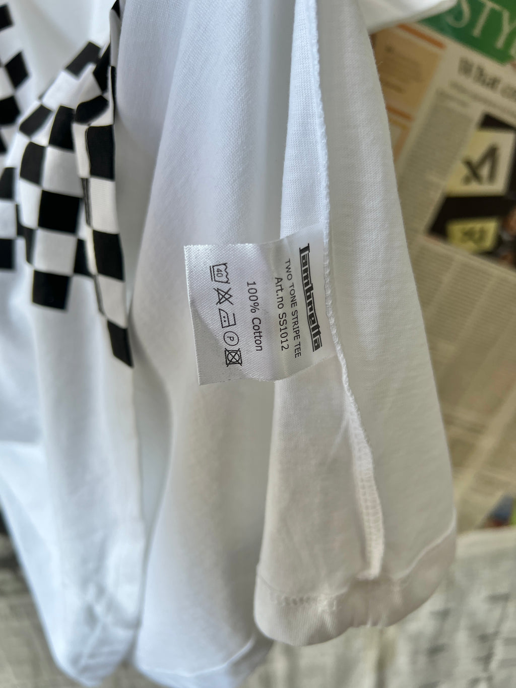 Lambretta® Large | Chest: 23.5" | White | T-Shirt | 765 - Genuine Maal