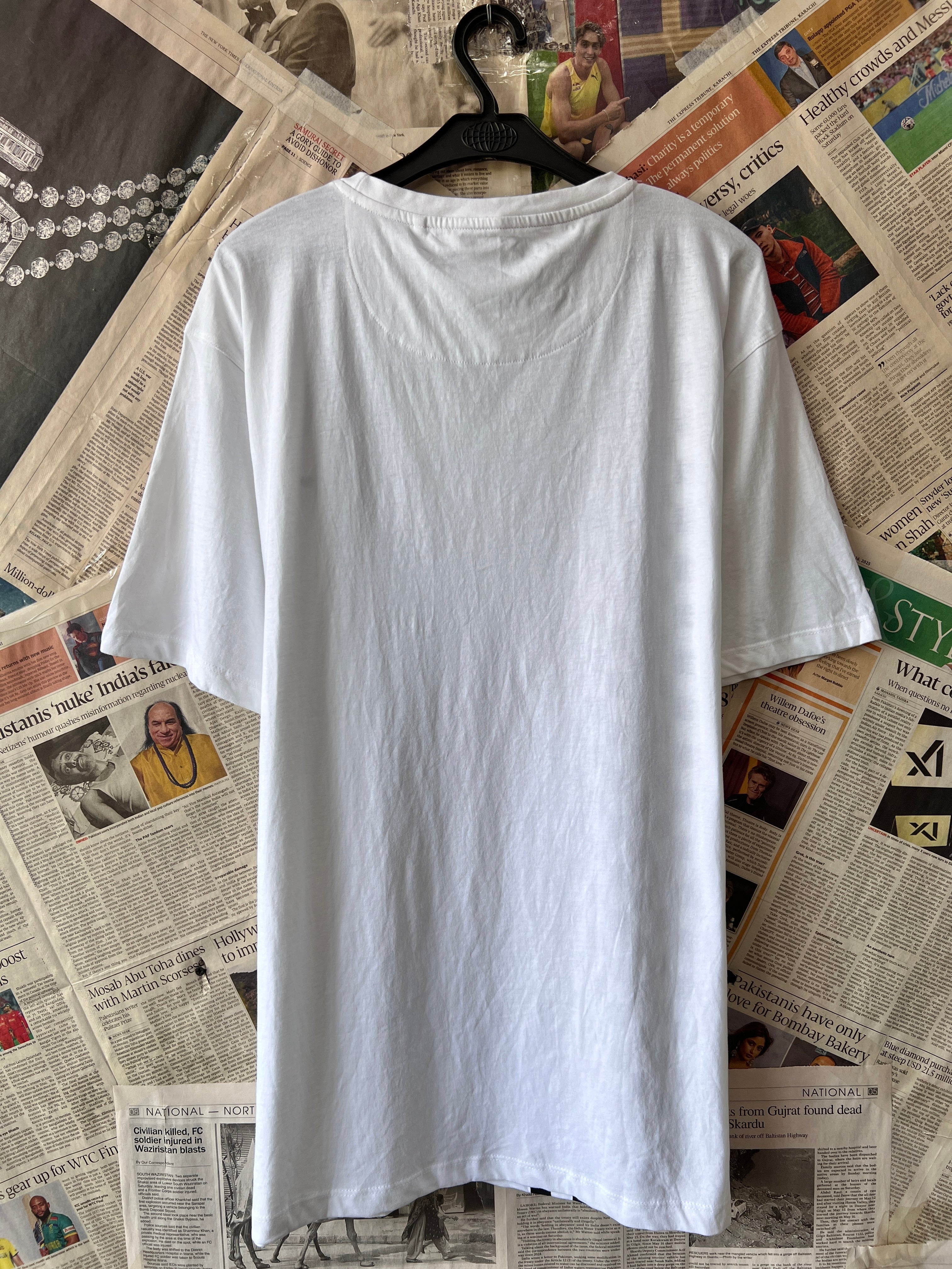 Lambretta® Large | Chest: 23.5" | White | T-Shirt | 765 - Genuine Maal