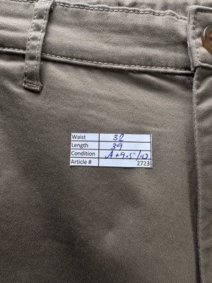 ® Waist: 32" | Tan | Chino Pants | Cotton - Elastane | 2723 - Genuine Maal