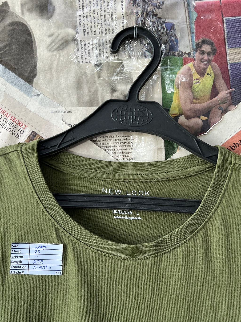New Look® Large | Chest: 23" | Moss | T-Shirt | 773 - Genuine Maal