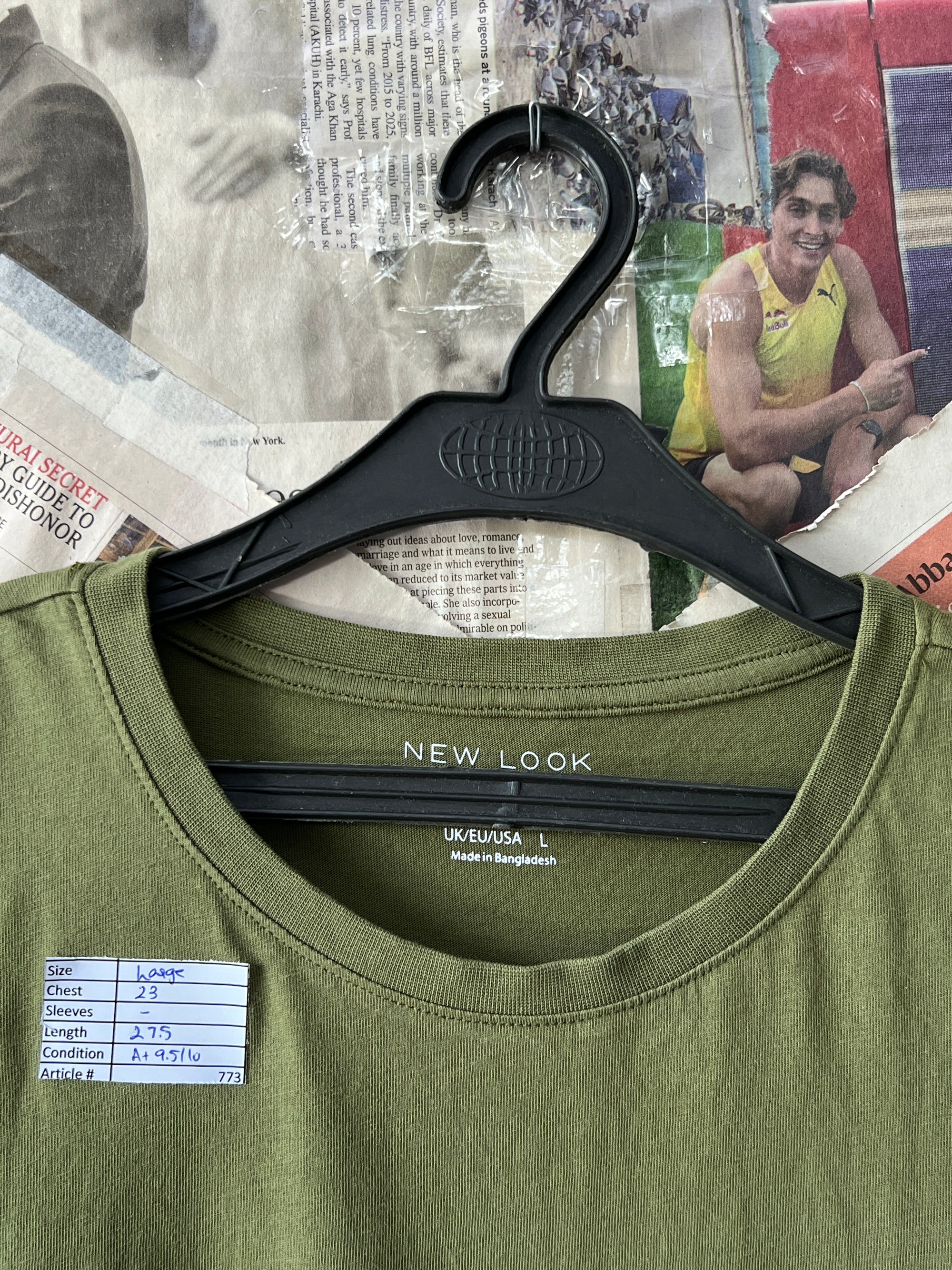 New Look® Large | Chest: 23" | Moss | T-Shirt | 773 - Genuine Maal