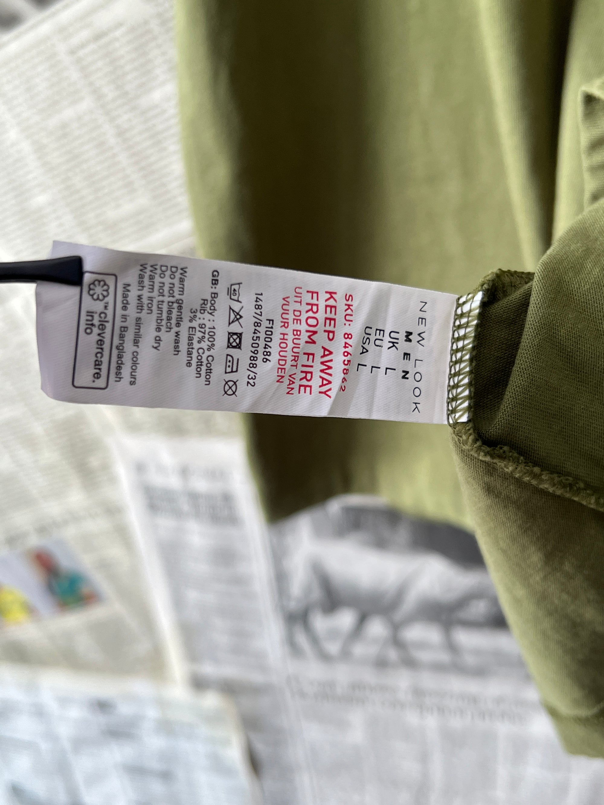 New Look® Large | Chest: 23" | Moss | T-Shirt | 773 - Genuine Maal