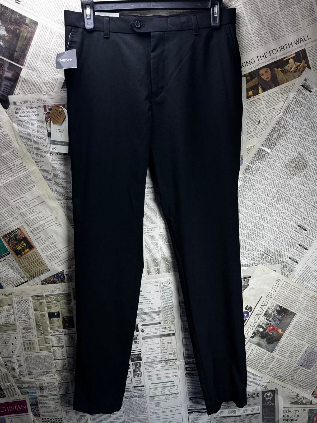 Next® Waist: 32" | Skinny Fit Dress Pants | Poly-Visc-Elastane | M28 - 8534