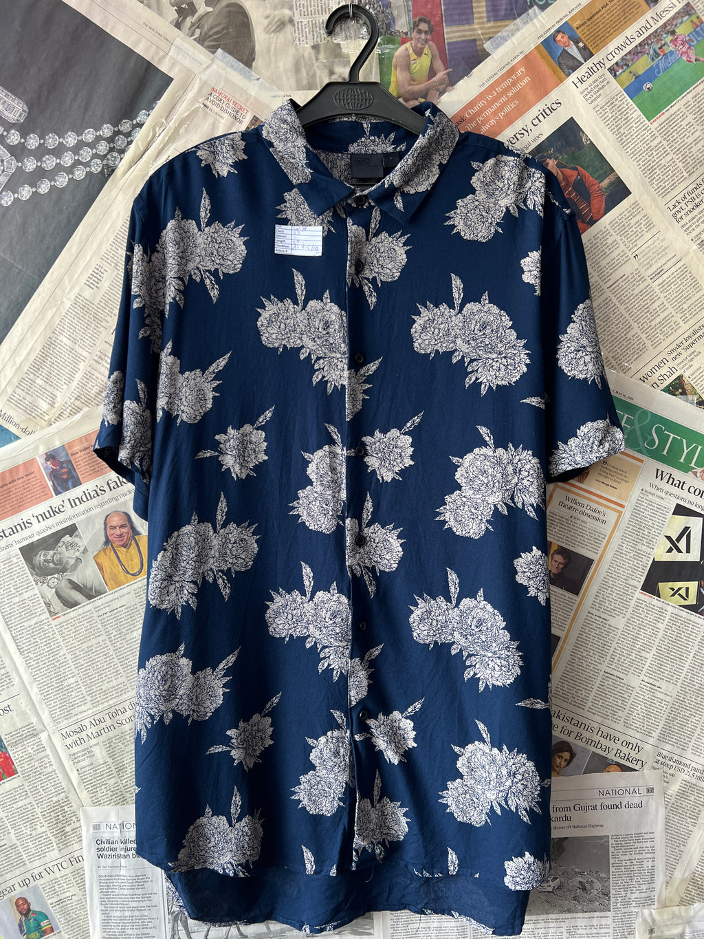 Asos® Large | Chest: 23" | Blue | Huawei | 779 - Genuine Maal