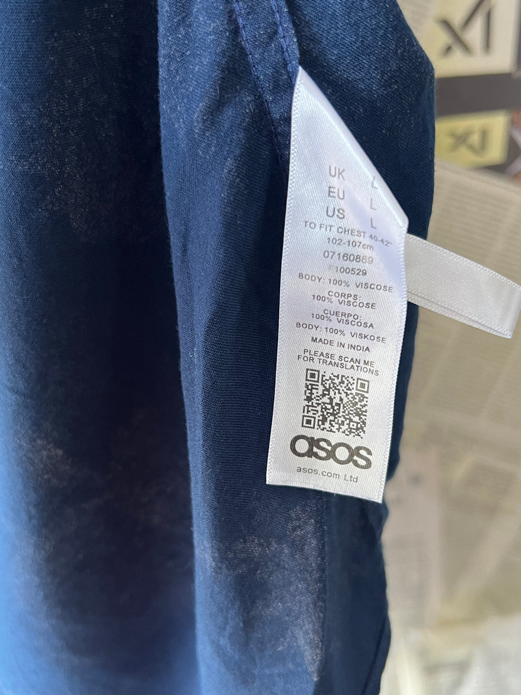 Asos® Large | Chest: 23" | Blue | Huawei | 779 - Genuine Maal