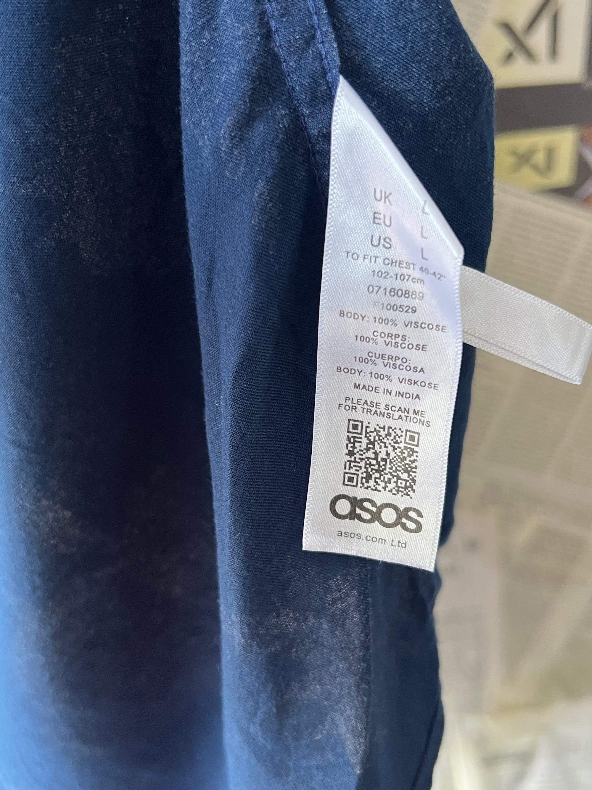 Asos® Large | Chest: 23" | Blue | Huawei | 779 - Genuine Maal