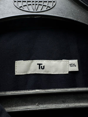Tu® Medium | Chest: 22" | Black | Collar: 15.5" Shirts | Poly - Cotton | 4653 - Genuine Maal