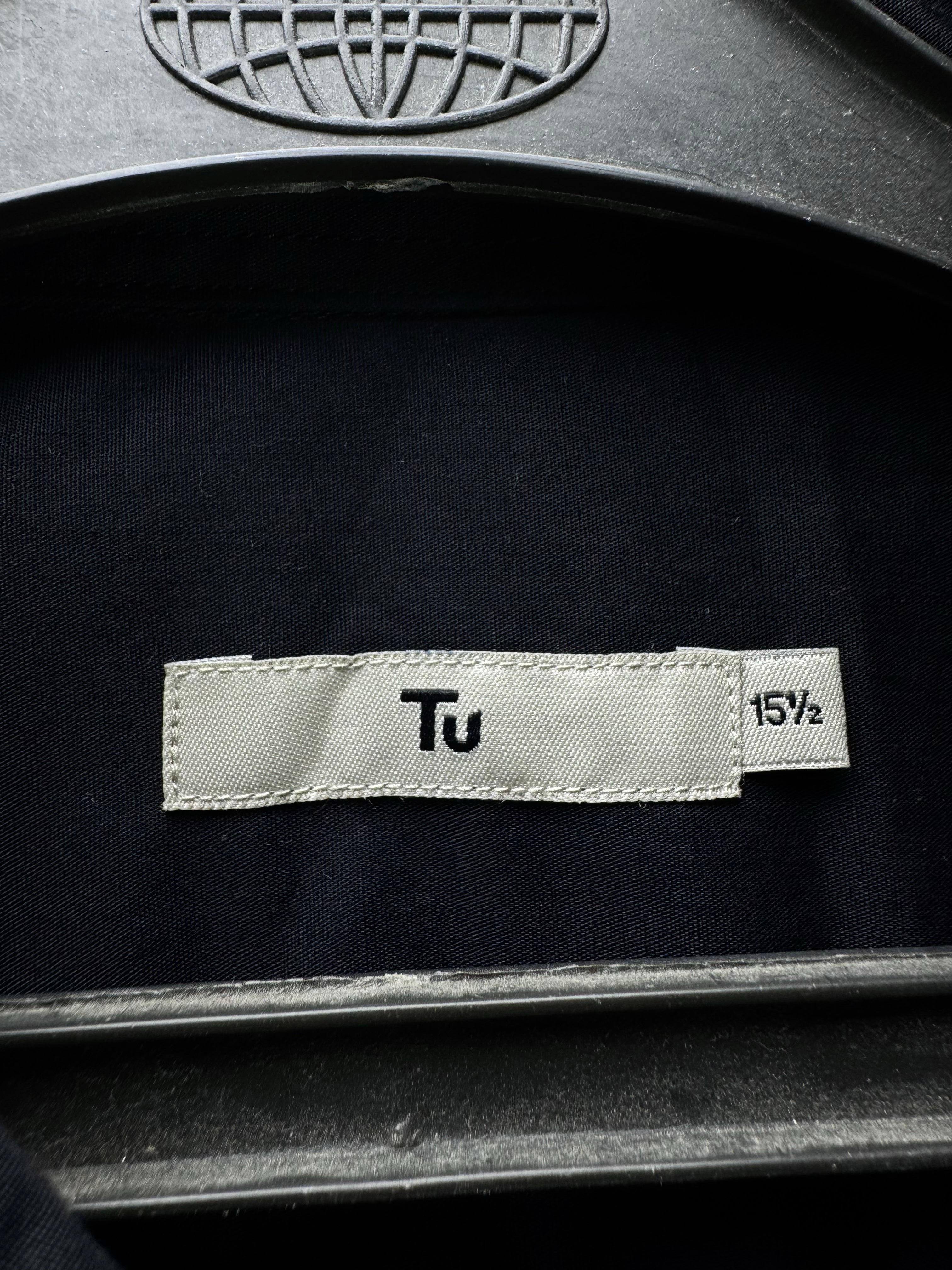 Tu® Medium | Chest: 22" | Black | Collar: 15.5" Shirts | Poly - Cotton | 4653 - Genuine Maal