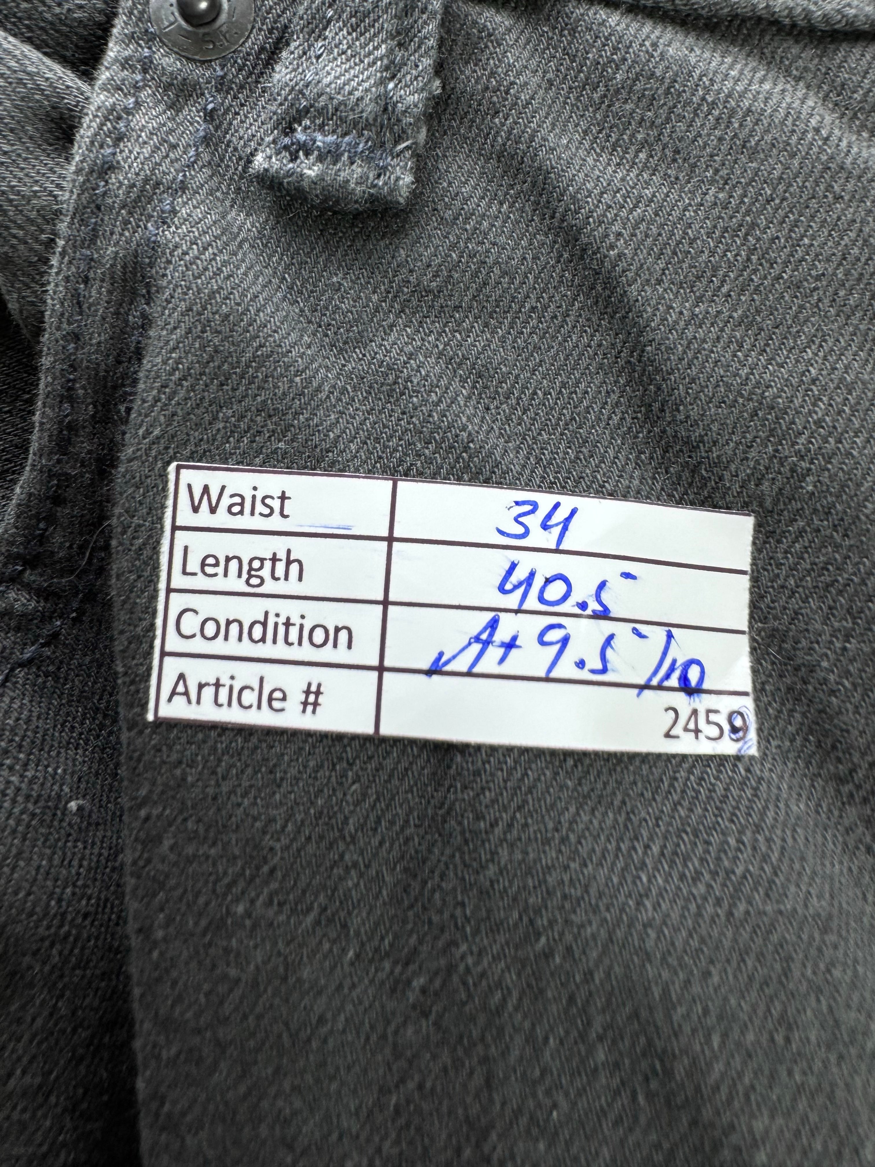 Le*i's® Waist: 34" | Black | Denim Pants | Cotton | 2450 - Genuine Maal