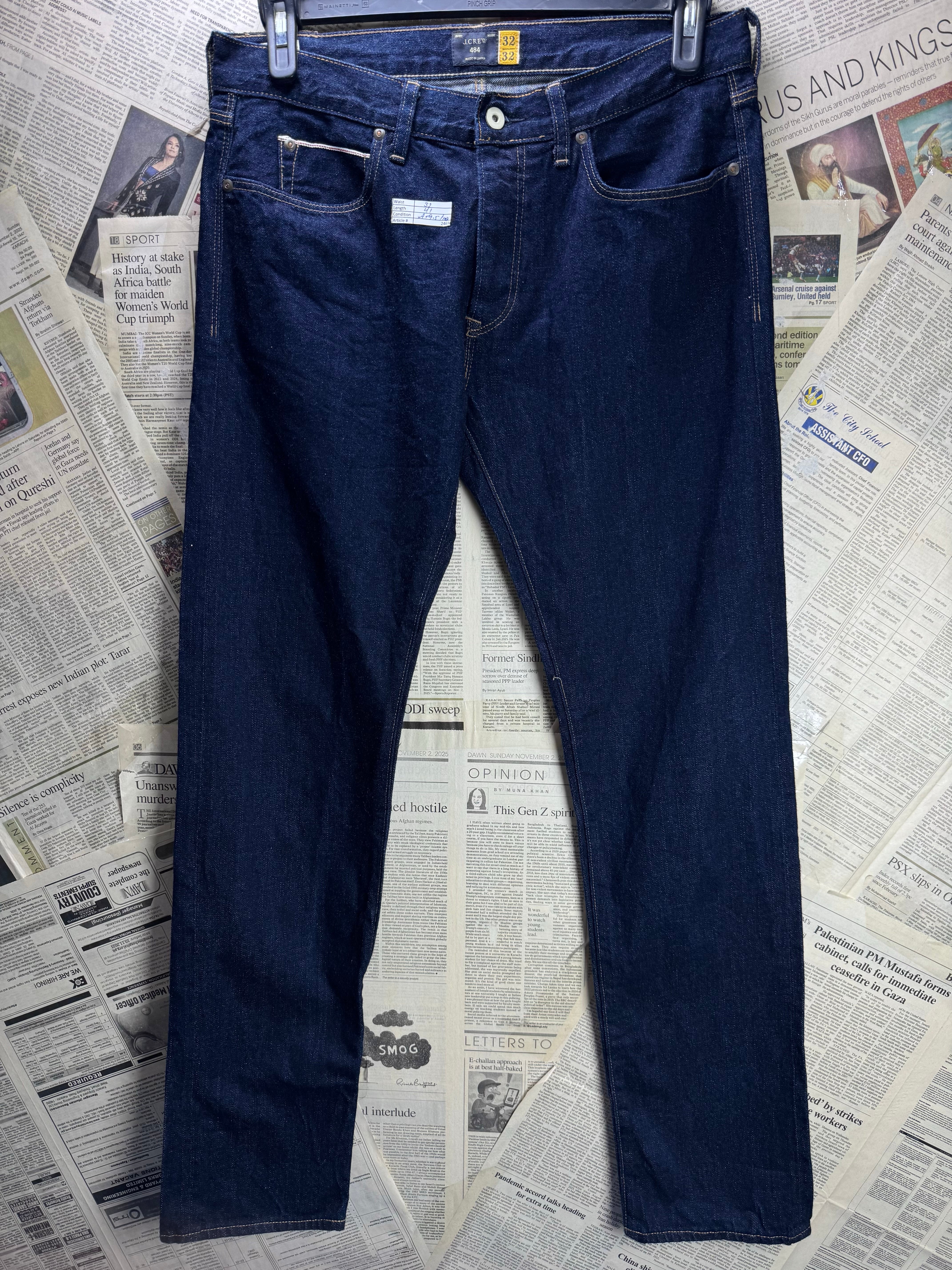 Kaihara® Waist: 32" | Blue | Denim Pants | Cotton | 2469 - Genuine Maal