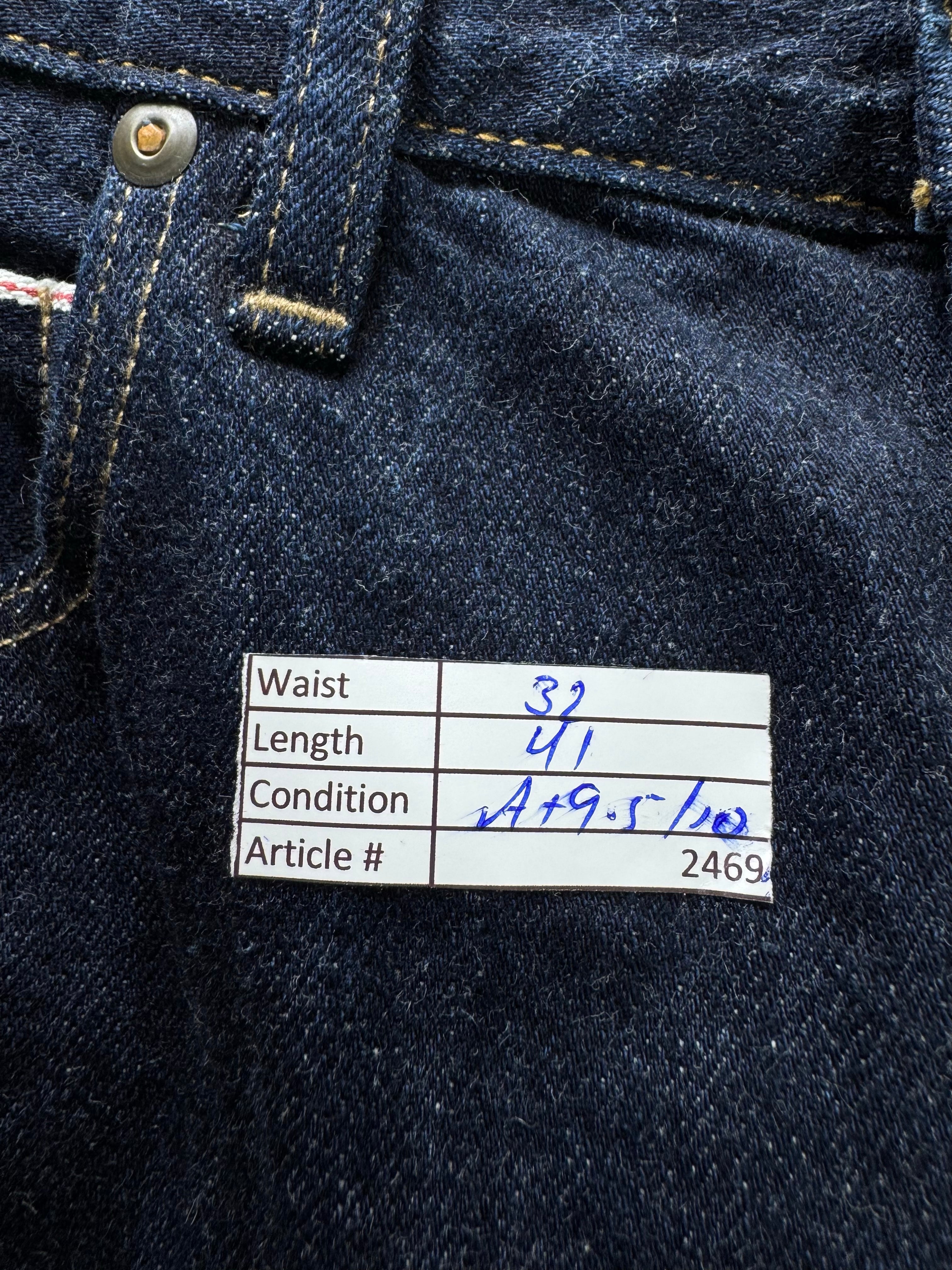 Kaihara® Waist: 32" | Blue | Denim Pants | Cotton | 2469 - Genuine Maal