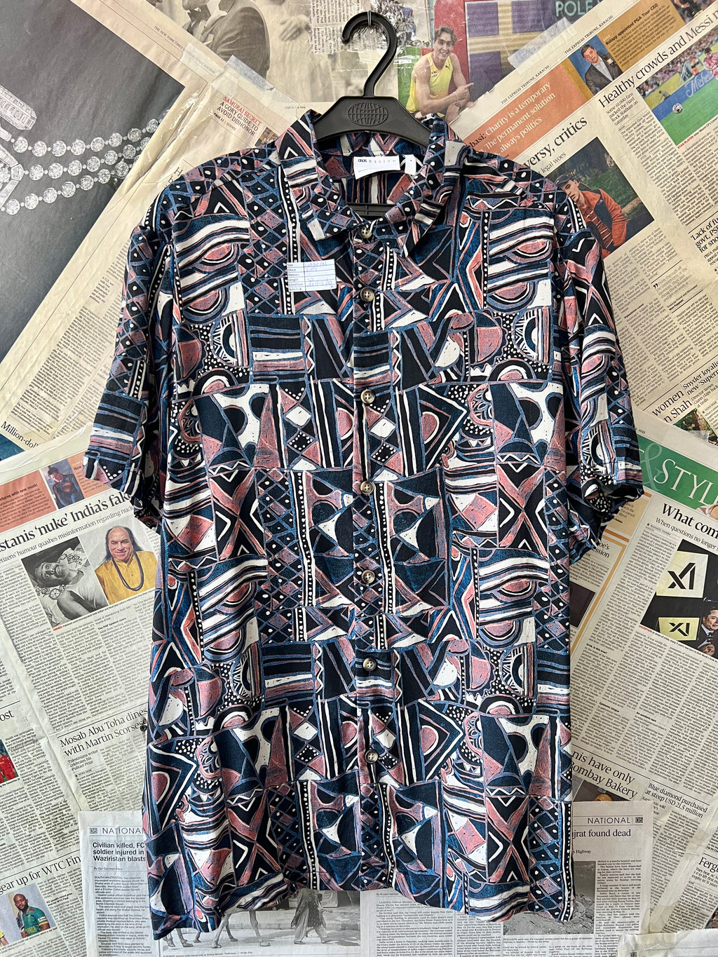 Asos® L/XL | Chest: 24.5" | Geometric | Huawei | 762 - Genuine Maal